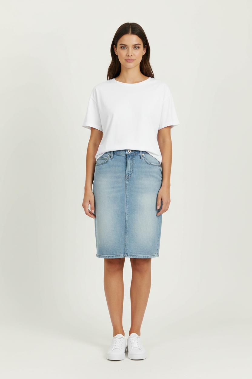 Short & midi skirt LEE - Seconde Main Blue
