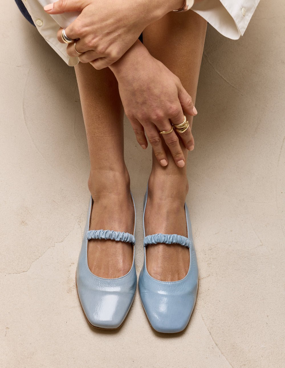Ballerines ODAJE Bleu