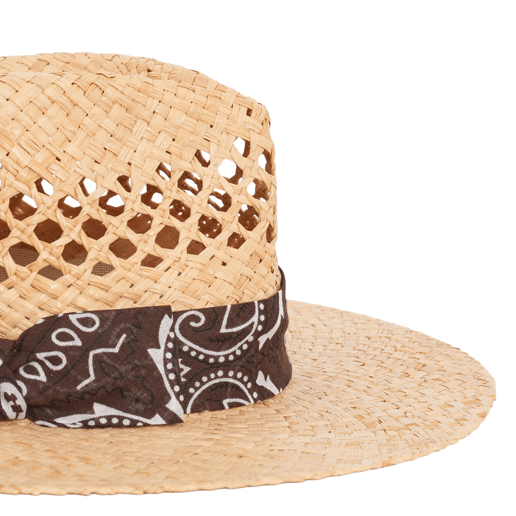 Chapeau en raphia PABLO Marron