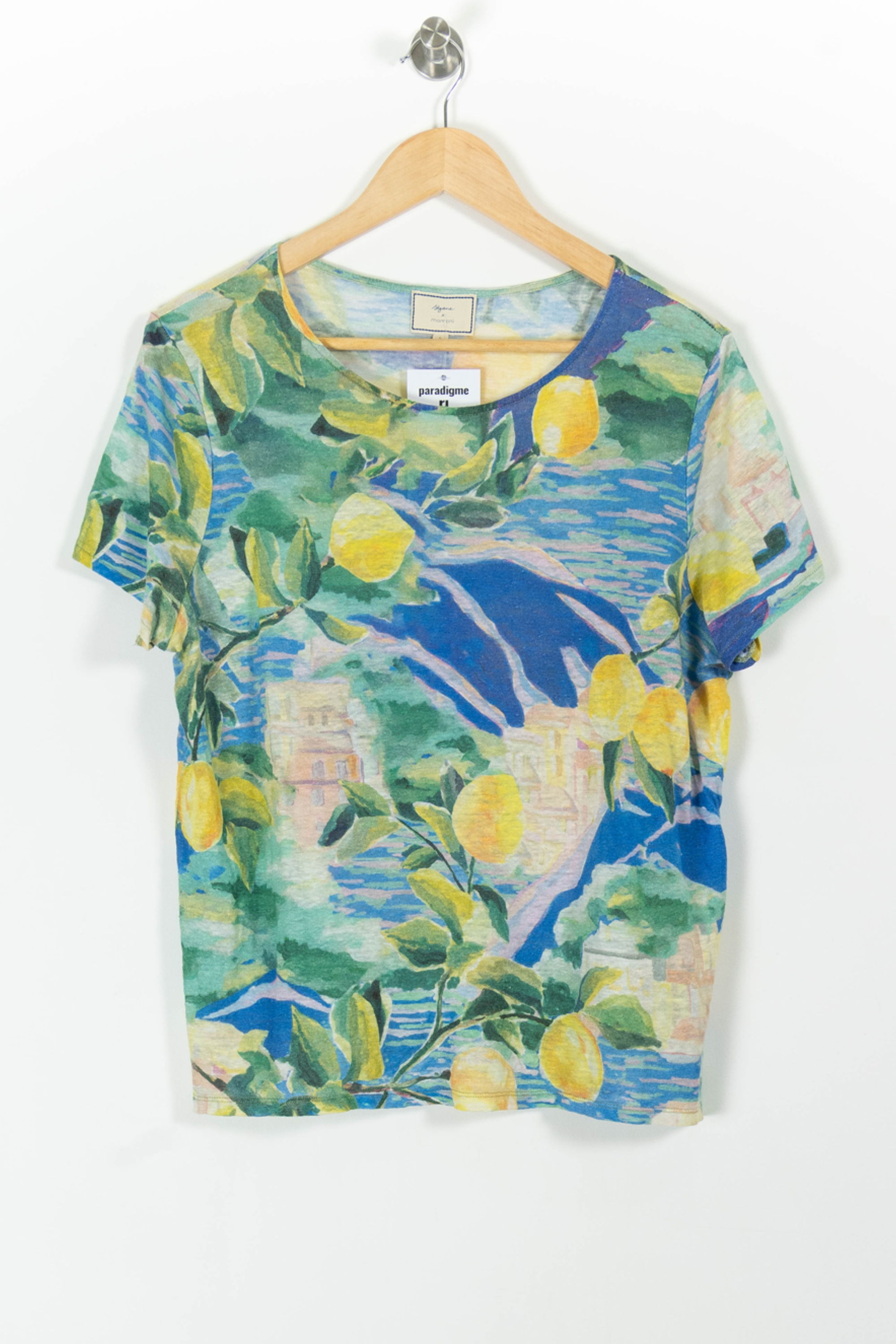 Tommy Badge T-shirt SEZANE - Seconde main Multicolored