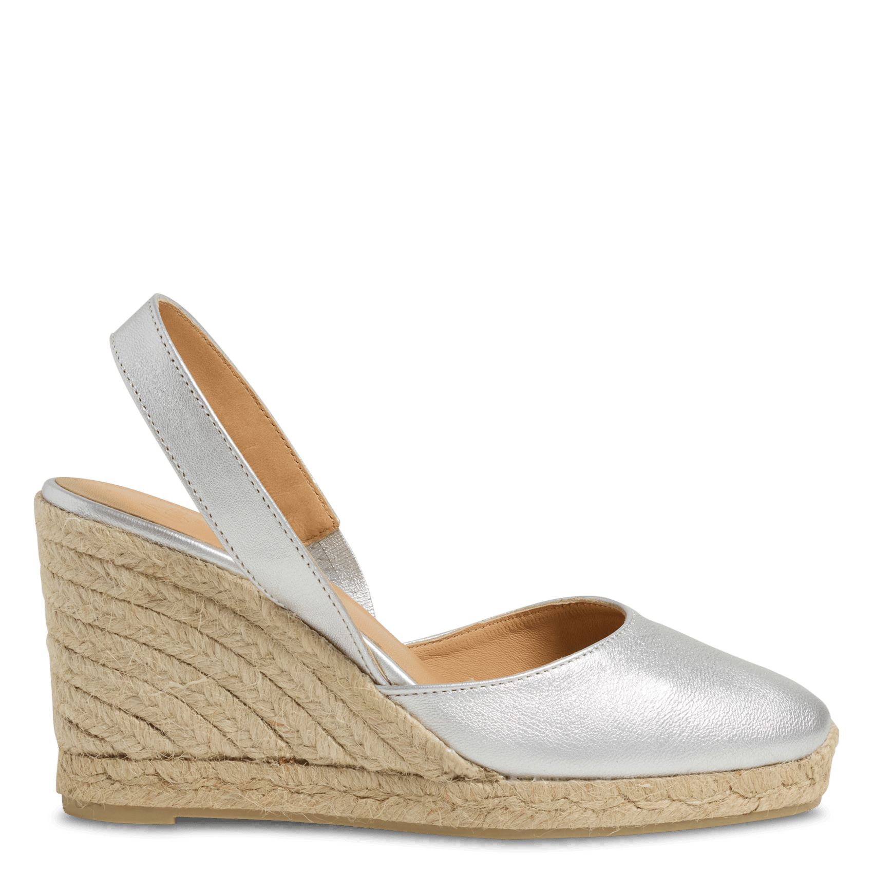 Heeled leather sandals CASTANER Golden