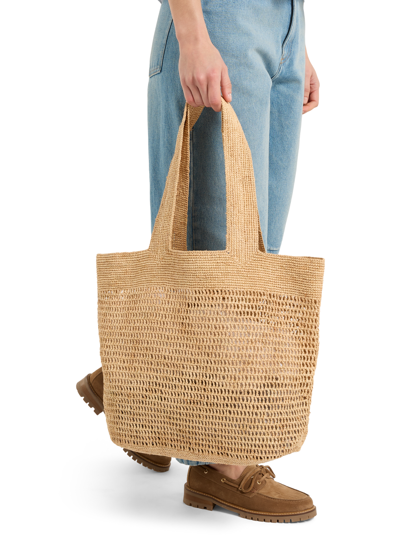 Handtasche aus Stroh SAISON 1865 Beige
