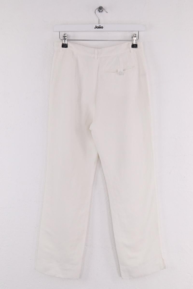 Straight-cut pants AGNES B. - Seconde Main White