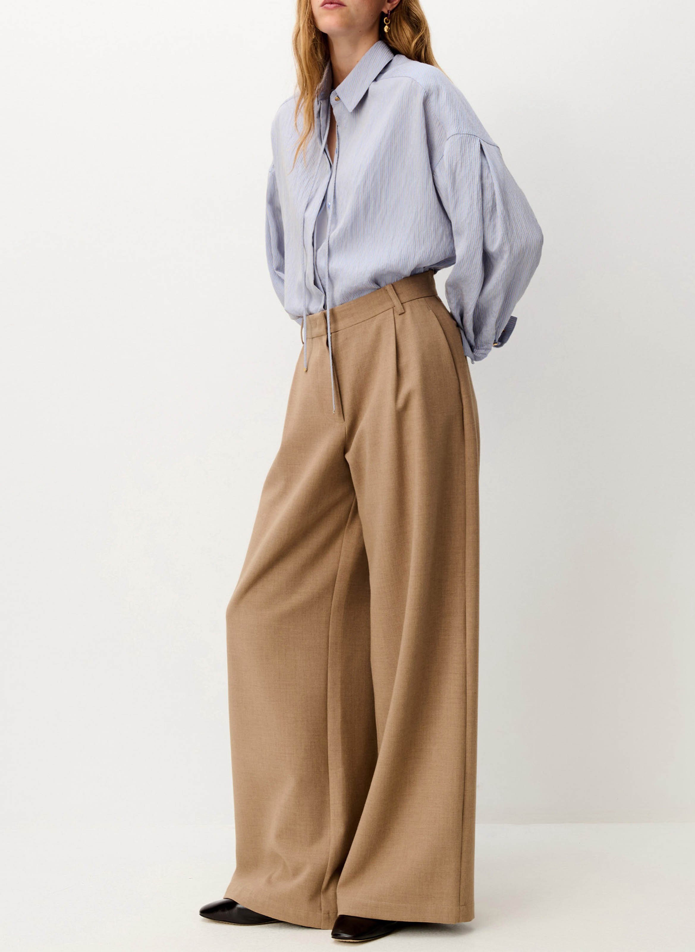 Wide trousers SESSUN Beige