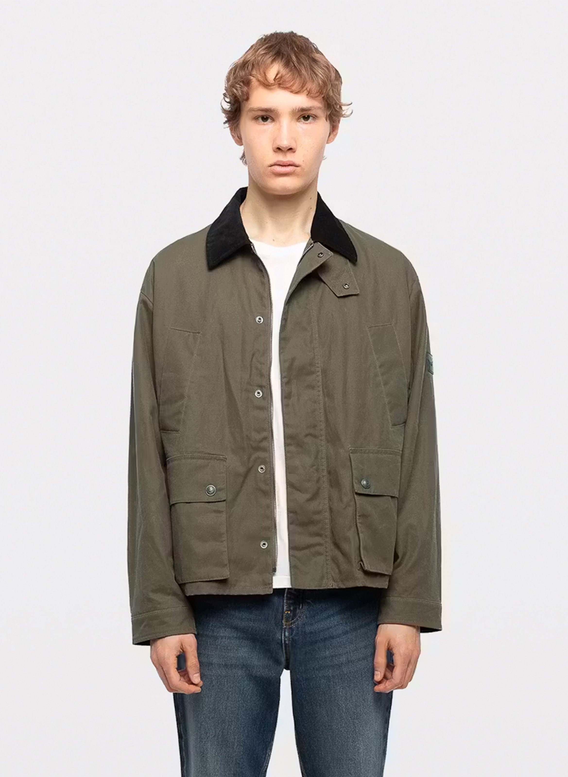 Blouson oversize col classique en coton ZADIG&VOLTAIRE Beige