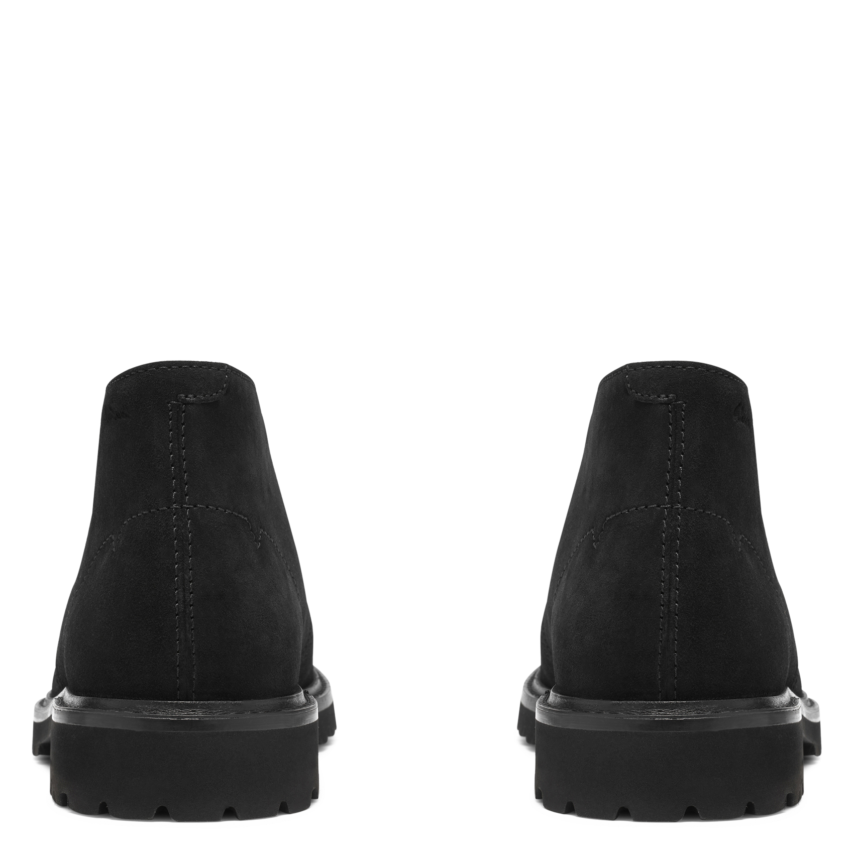 Bottines à lacets en cuir velours CLARKS Noir