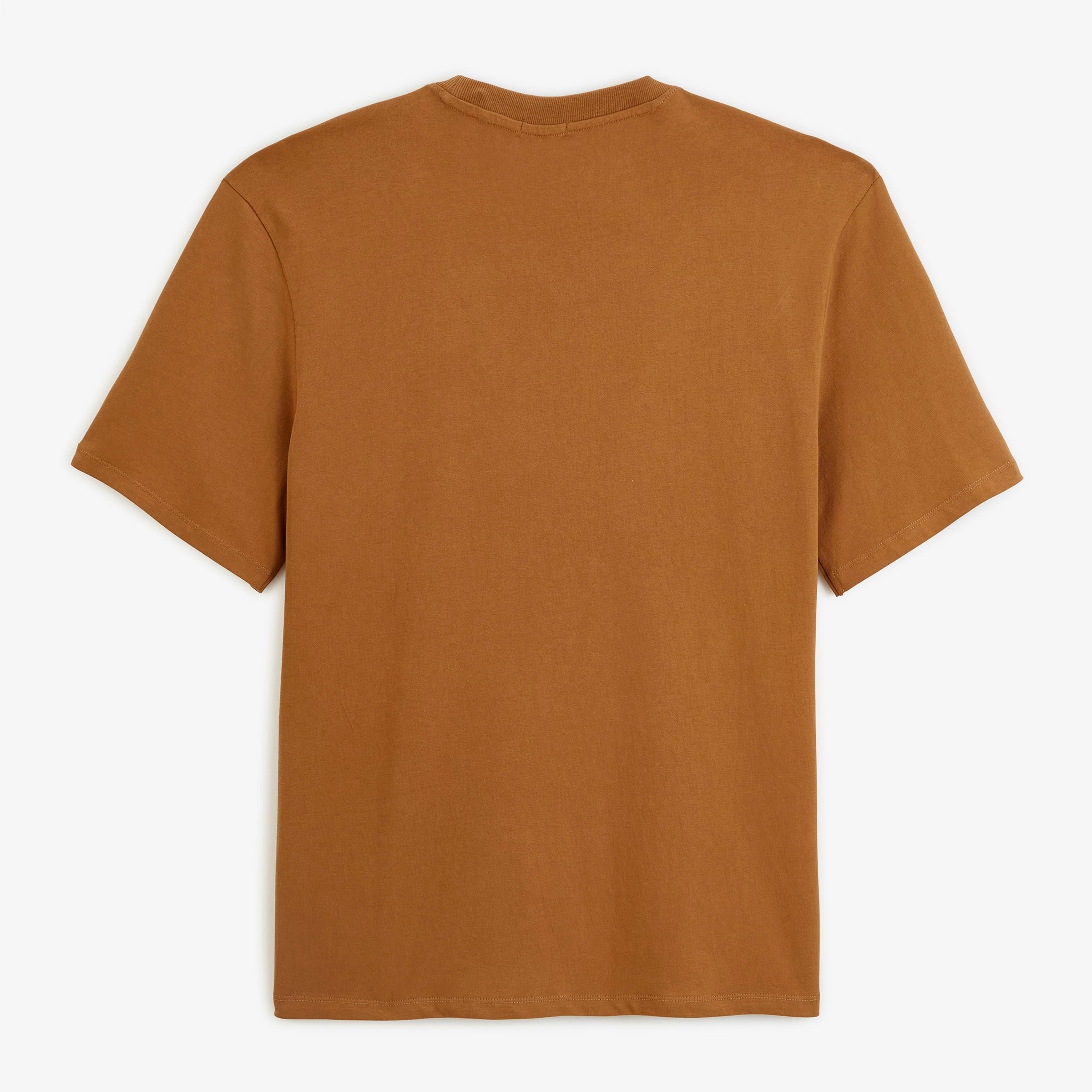 Short-sleeve oversized fit Thor t-shirt in brown caramel. SERGE BLANCO Brown