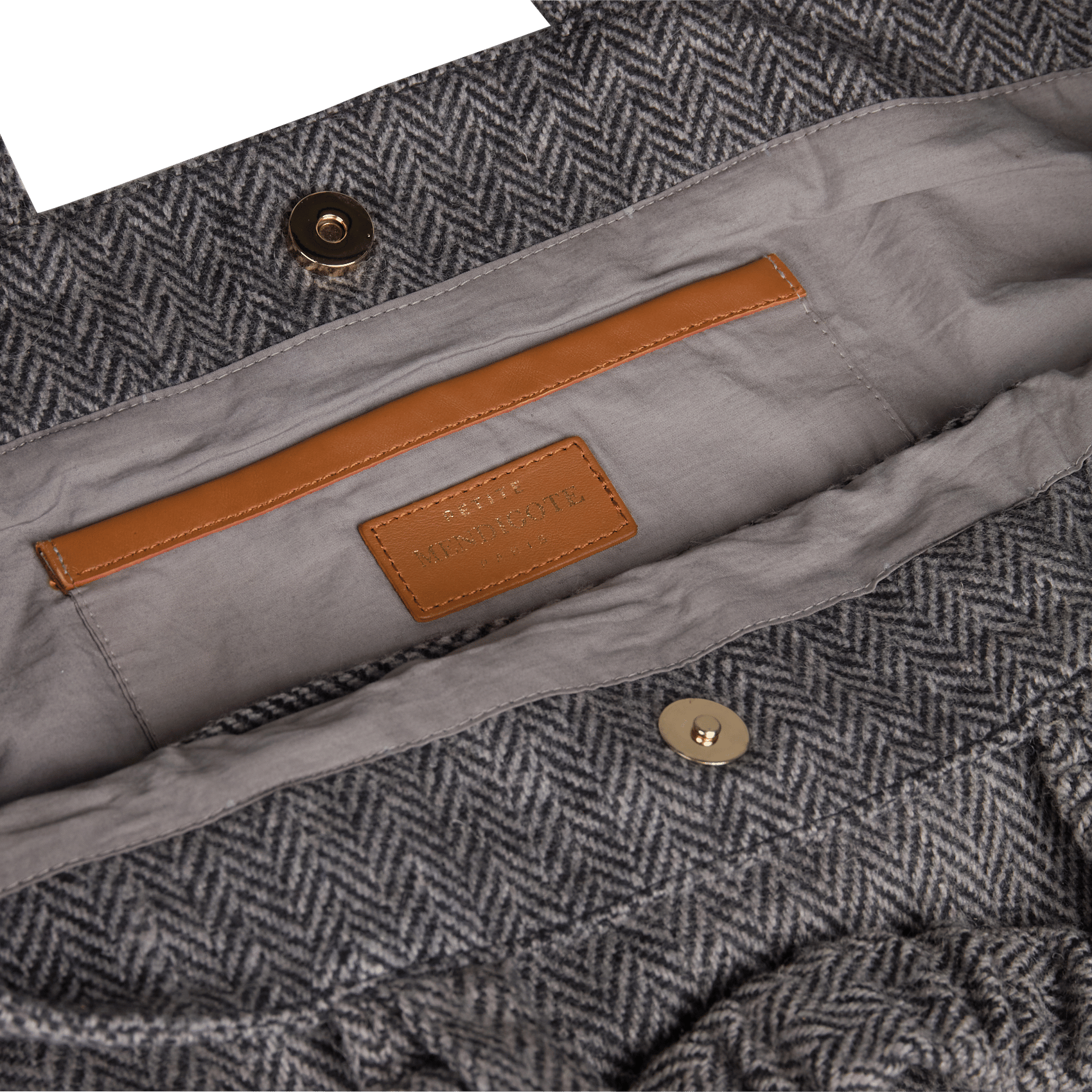 Tote bag with floral embroidery | Grey PETITE MENDIGOTE Women