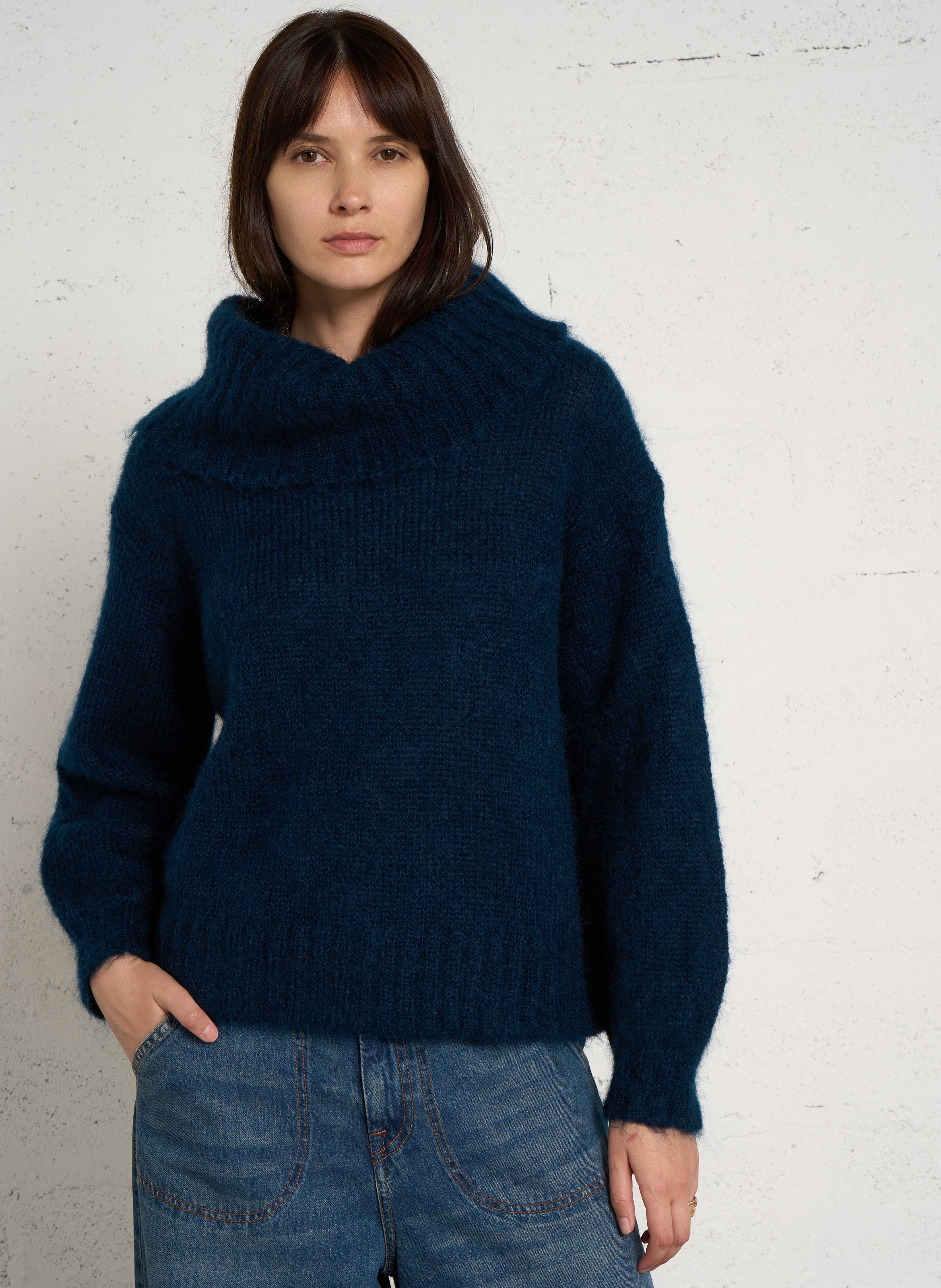 Mohair-blend roll-neck sweater DES PETITS HAUTS