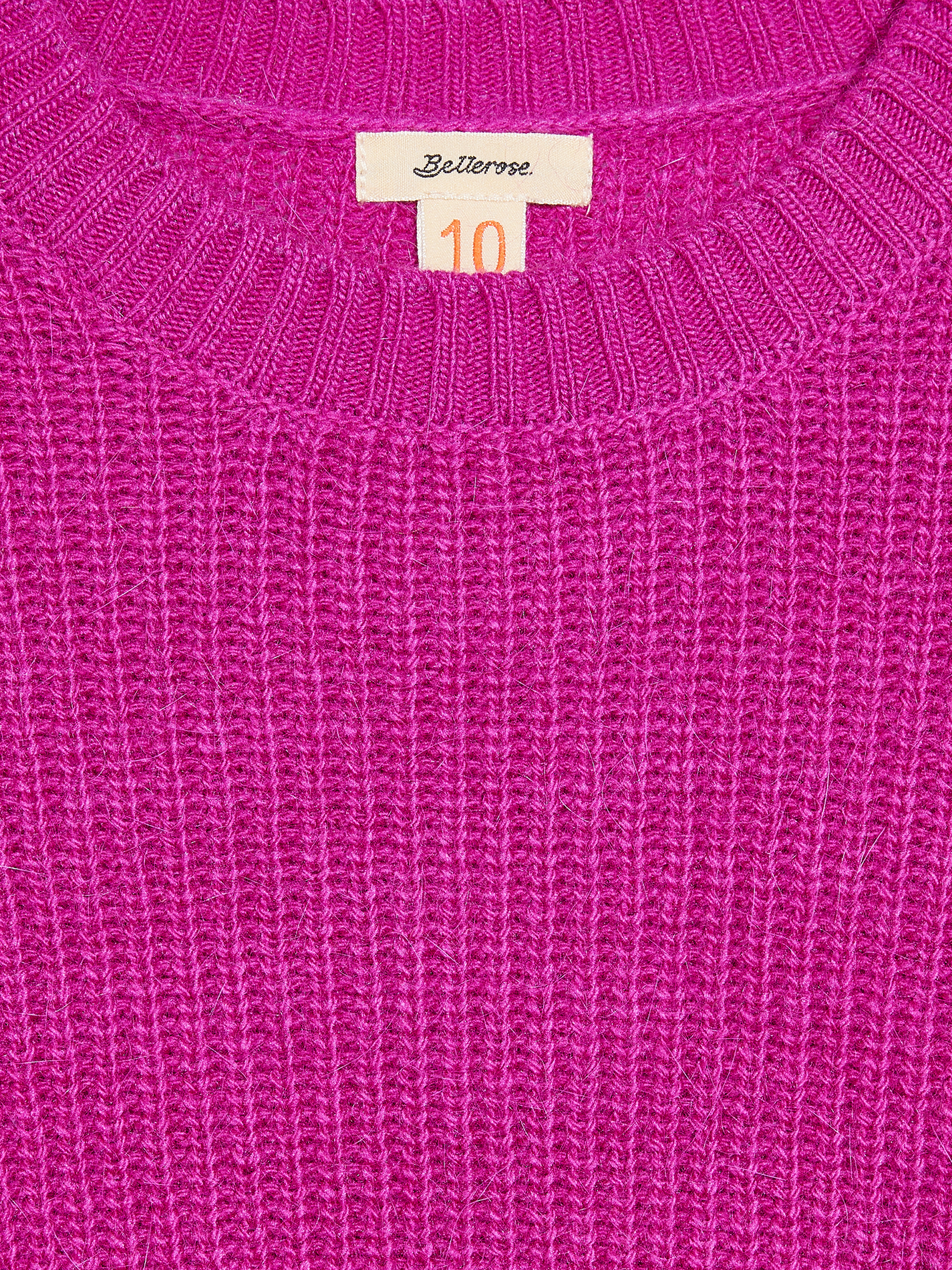 Ribbed knit round-neck sweater BELLEROSE Pink