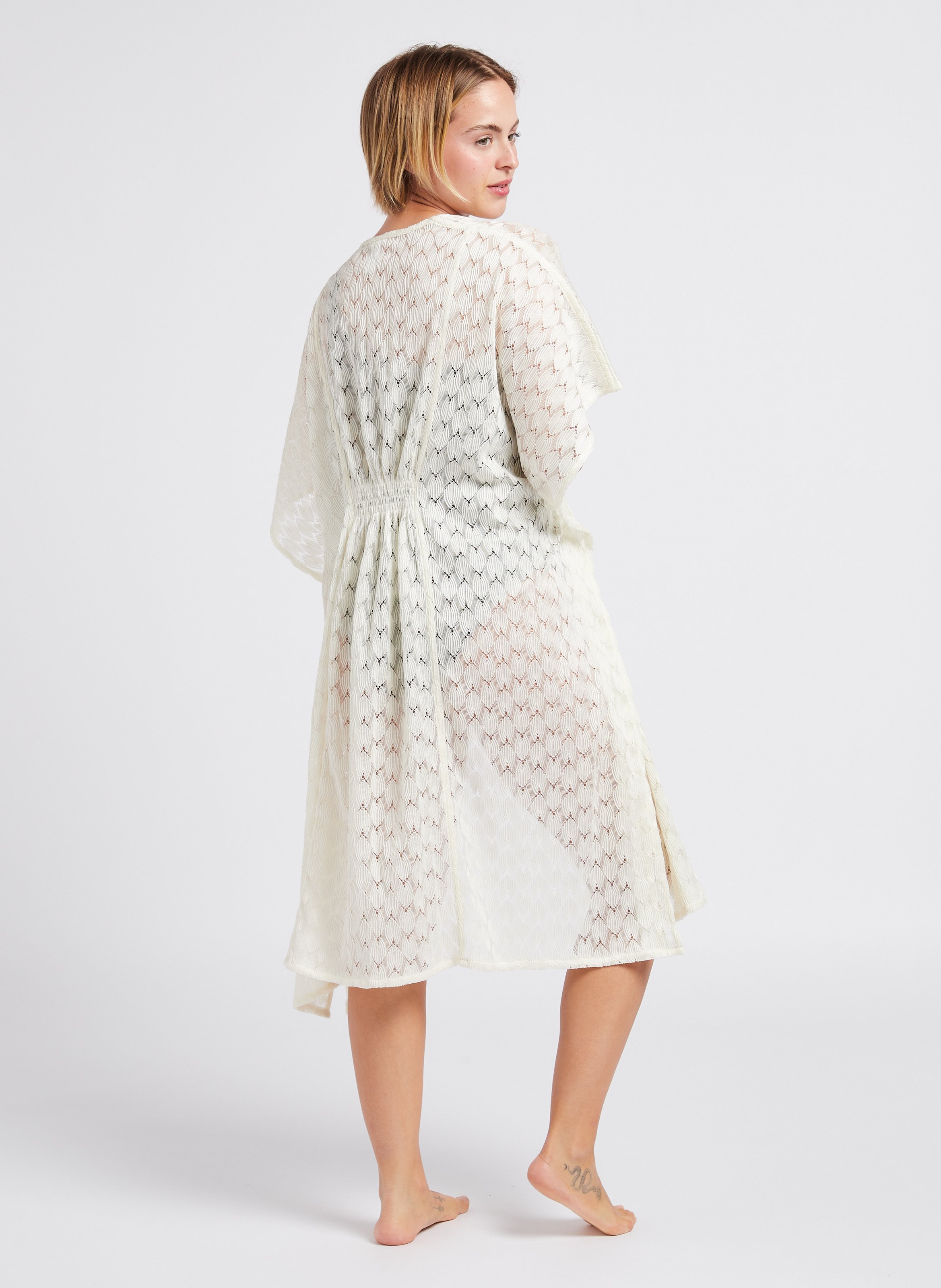 Asymmetric one-piece swimsuit LA NOUVELLE Khaki