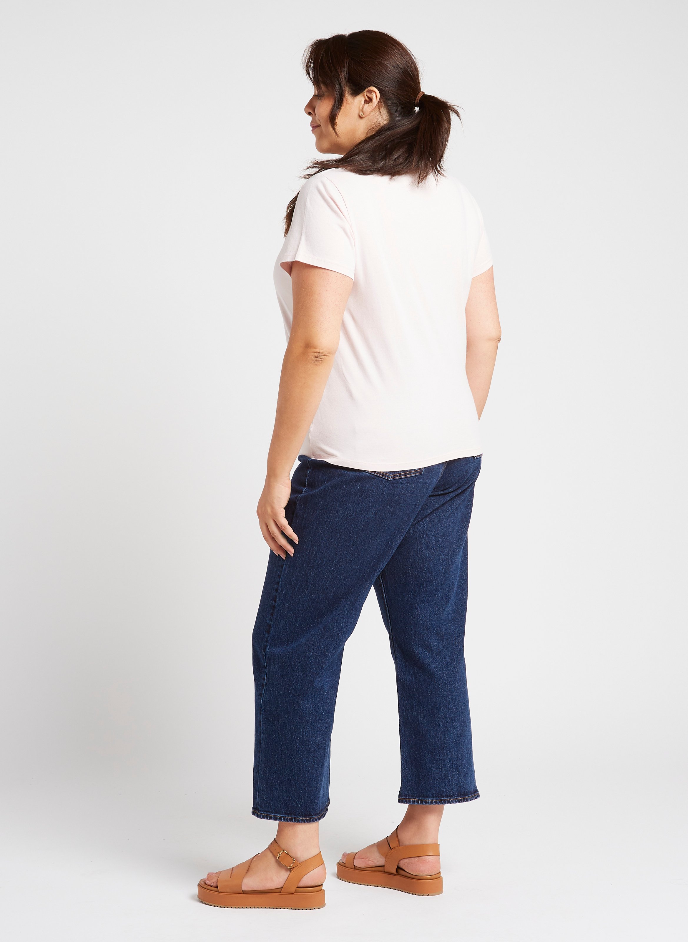 Cotton-blend straight-leg jeans LEVI&#039;S Blue
