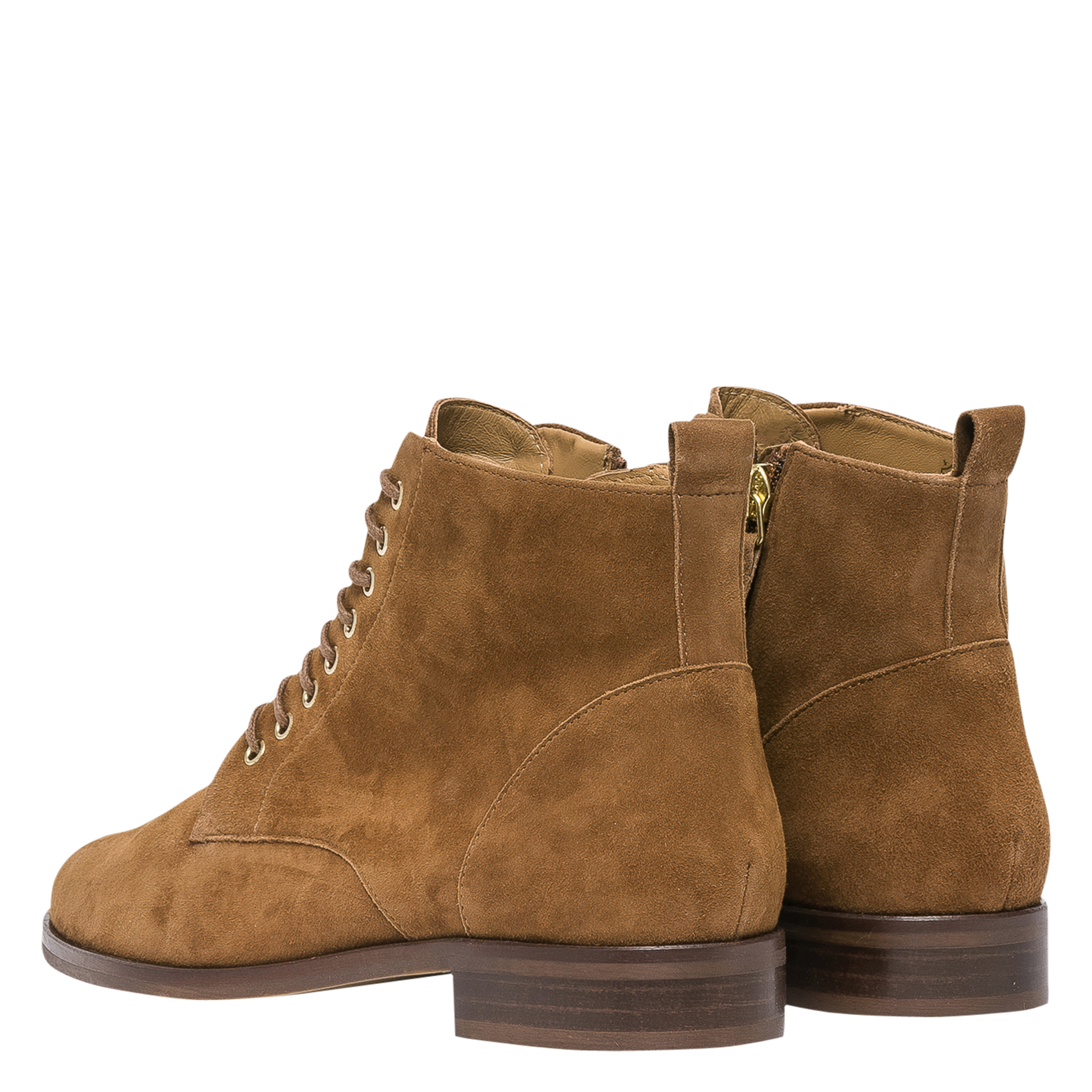 Bottines en cuir velours BOCAGE Marron