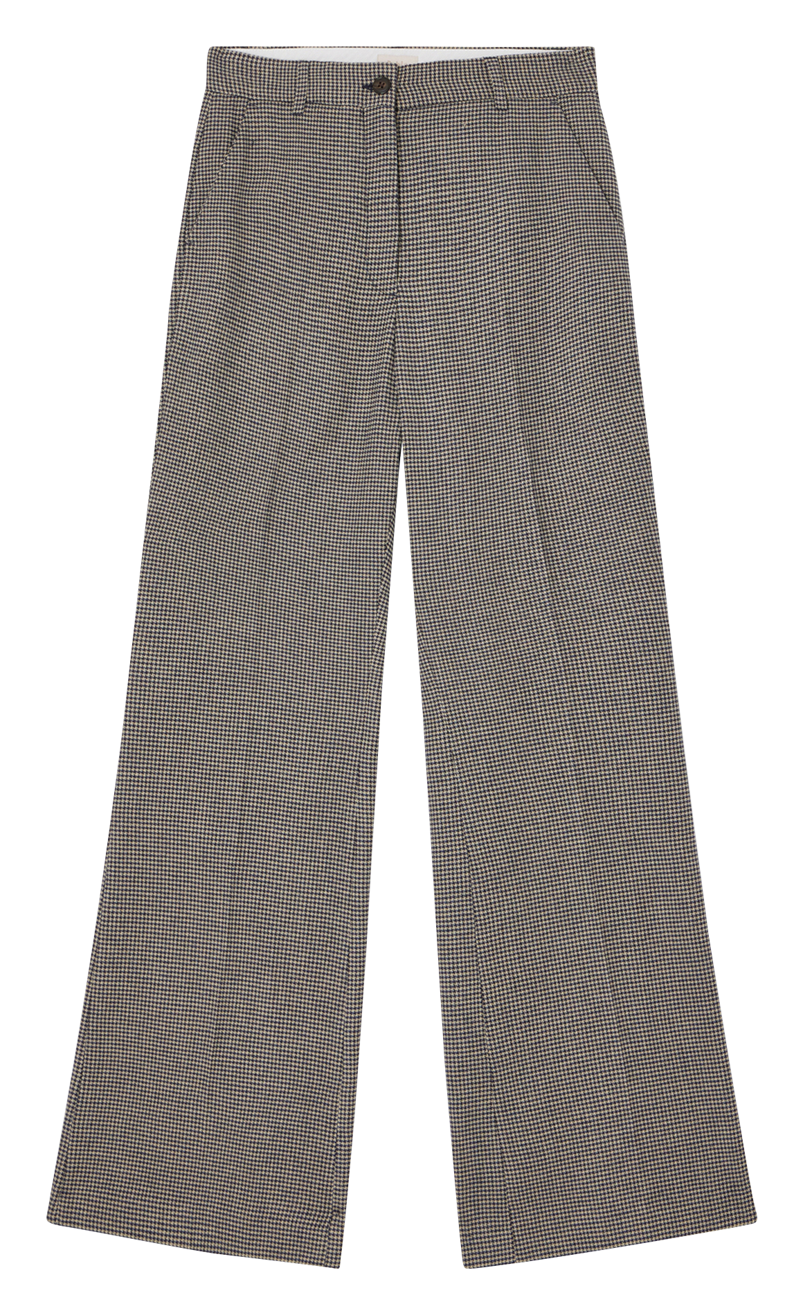 Houndstooth print straight pants PABLO Beige