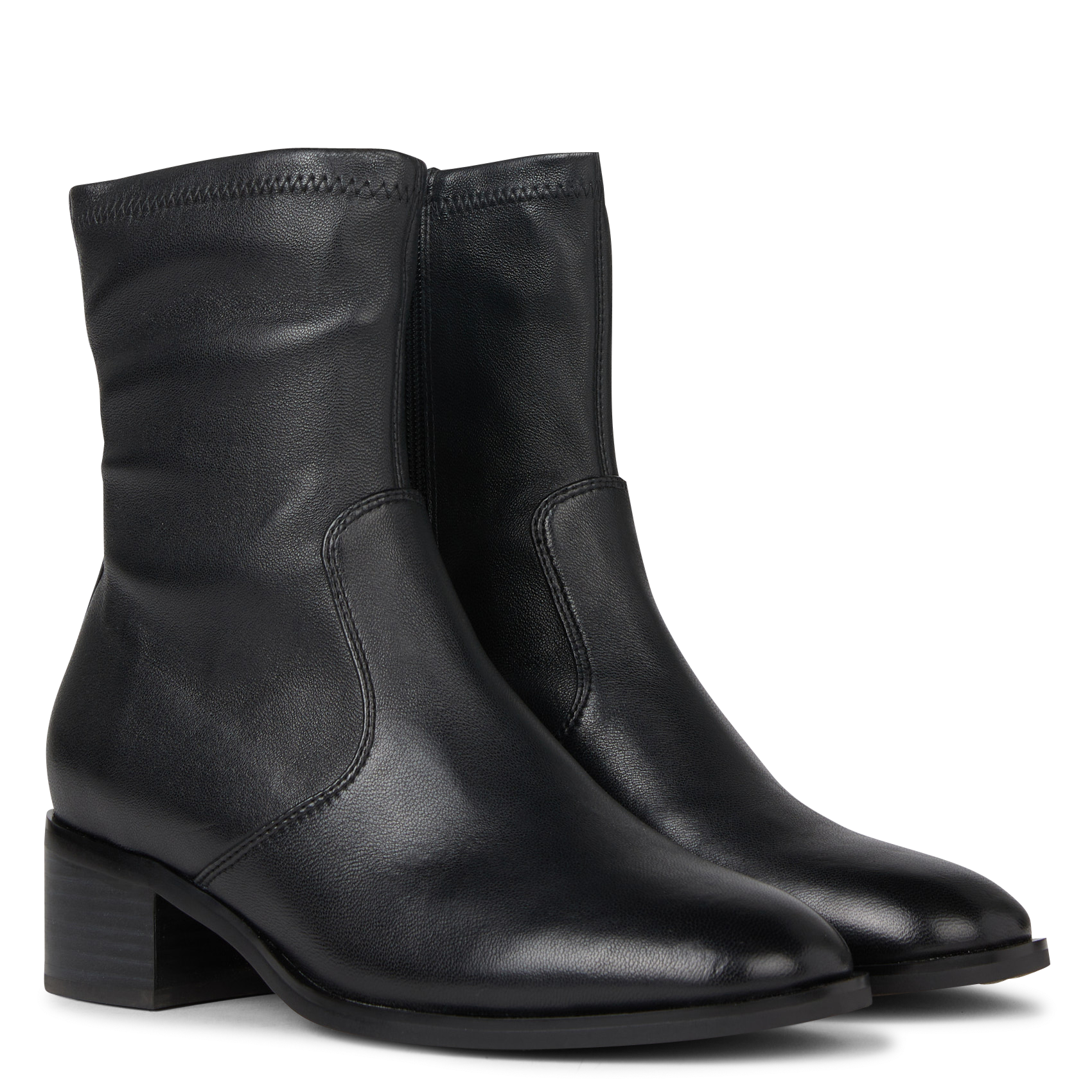 Bianca leather ankle boots Black