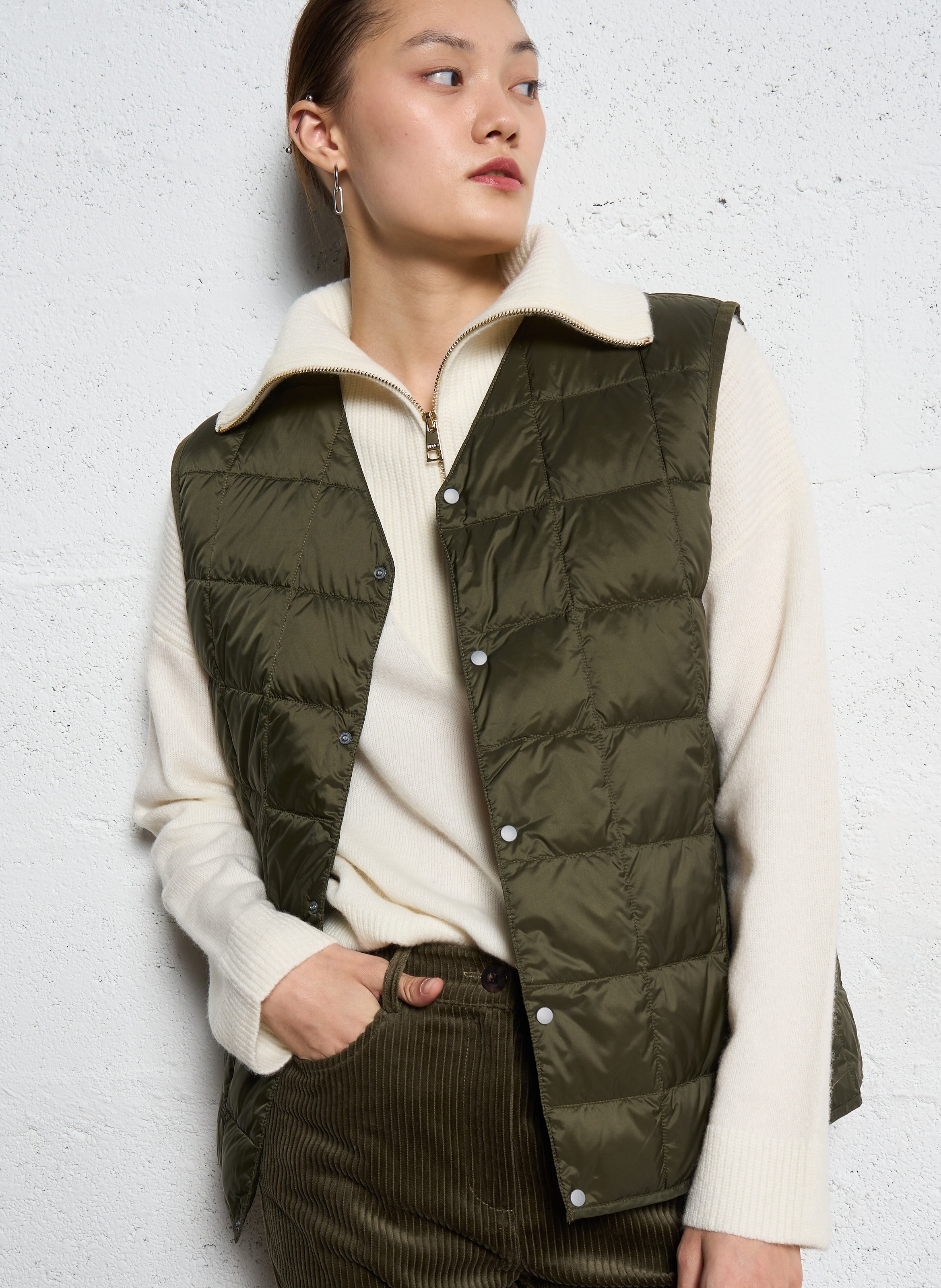 Doudoune droite sans manches TAION