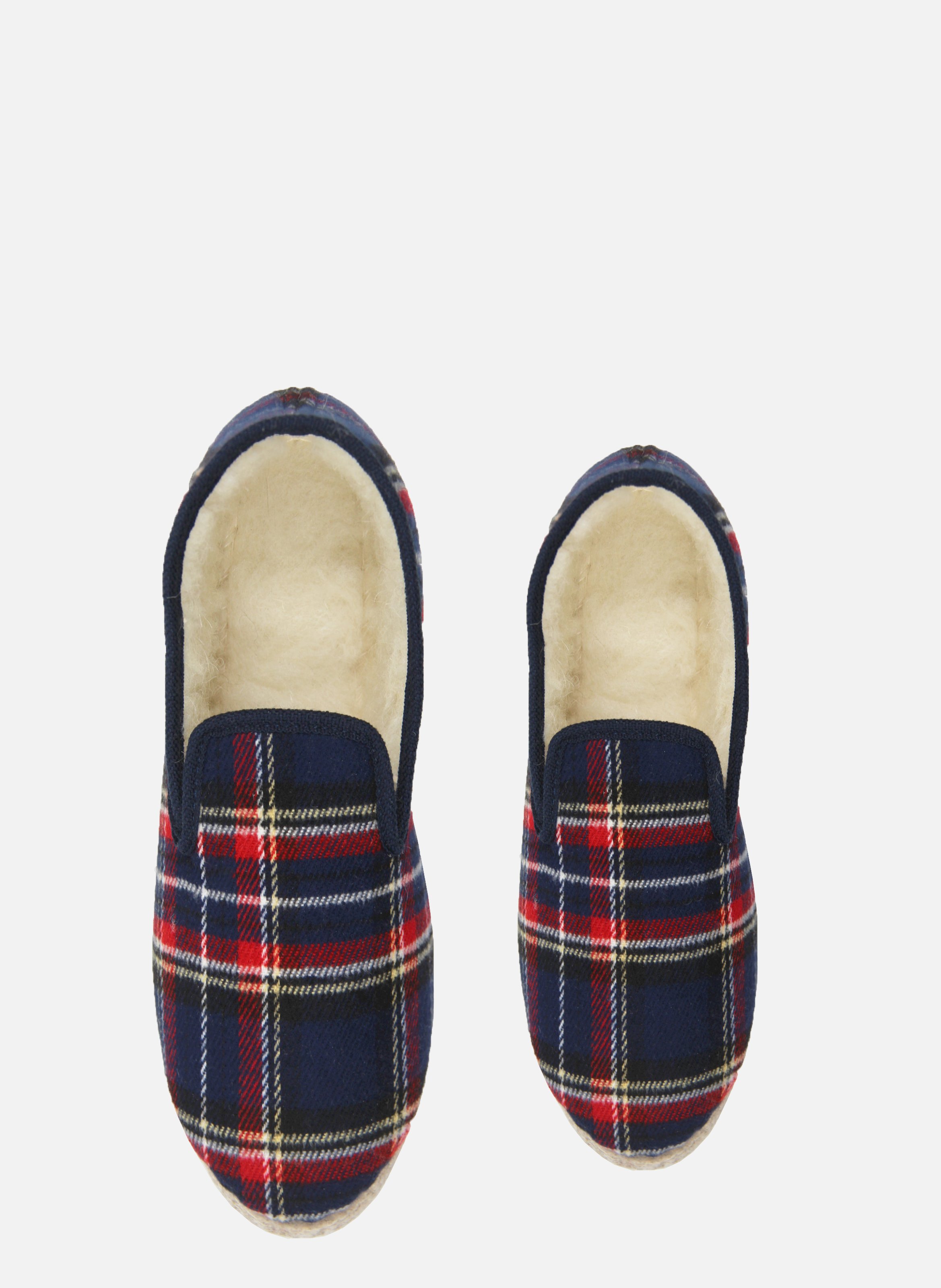 Fabric Charentaise slippers JULES & JENN Blue