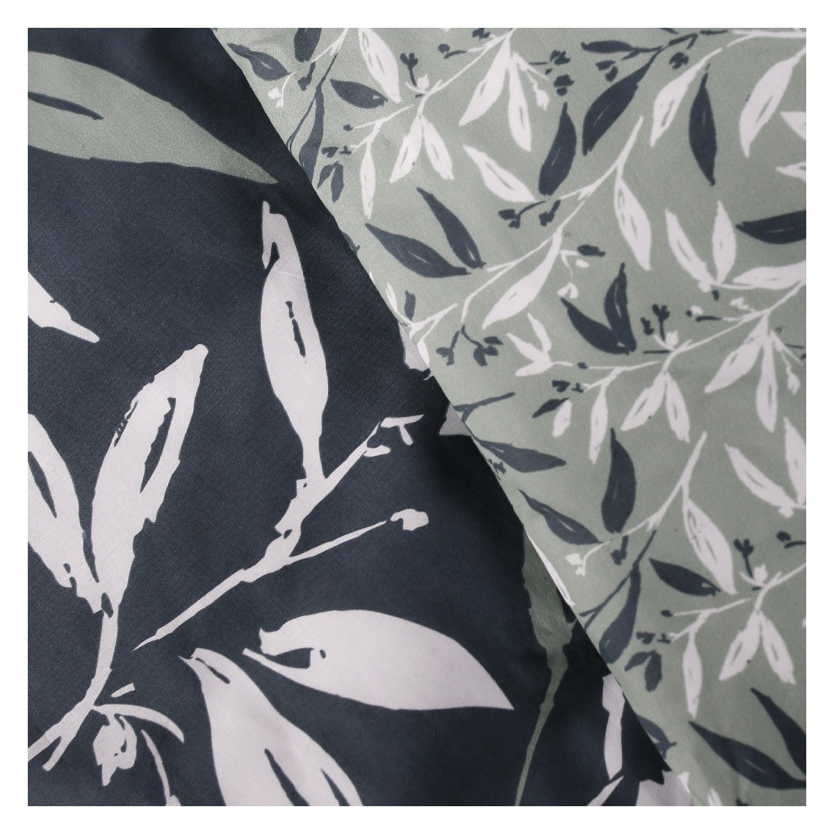 Printed cotton zippered bed set TODAY LINGE DE MAISON Green