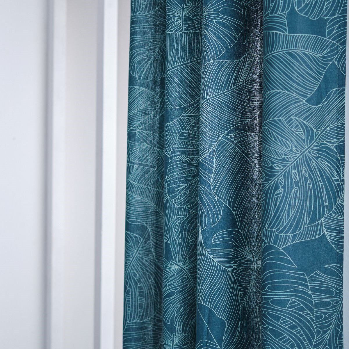 Cotton eyelet curtain TODAY LINGE DE MAISON Blue