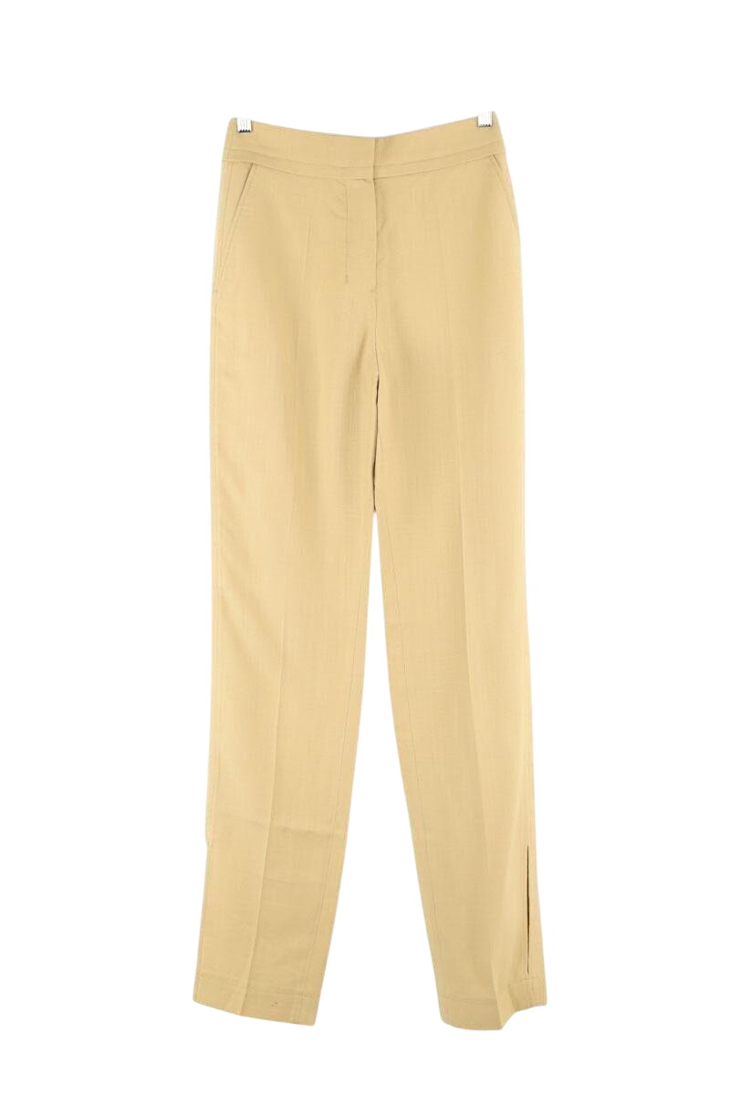 Yellow straight pants JACQUEMUS- Seconde Main Yellow