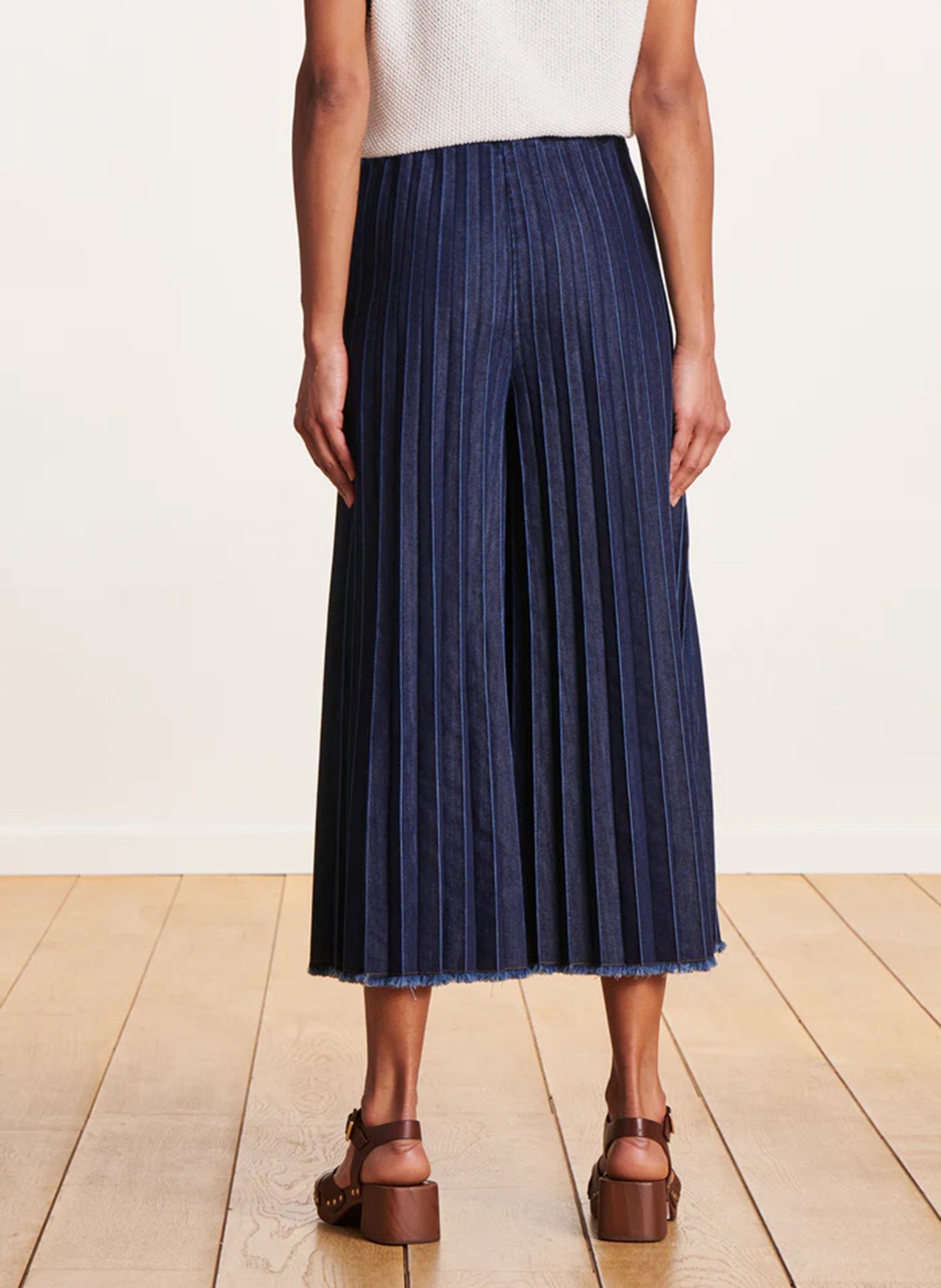 Wide leg denim pants LA FEE MARABOUTEE Blue