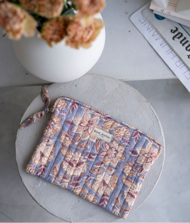 Flat clutch bag BINDI ATELIER Blue