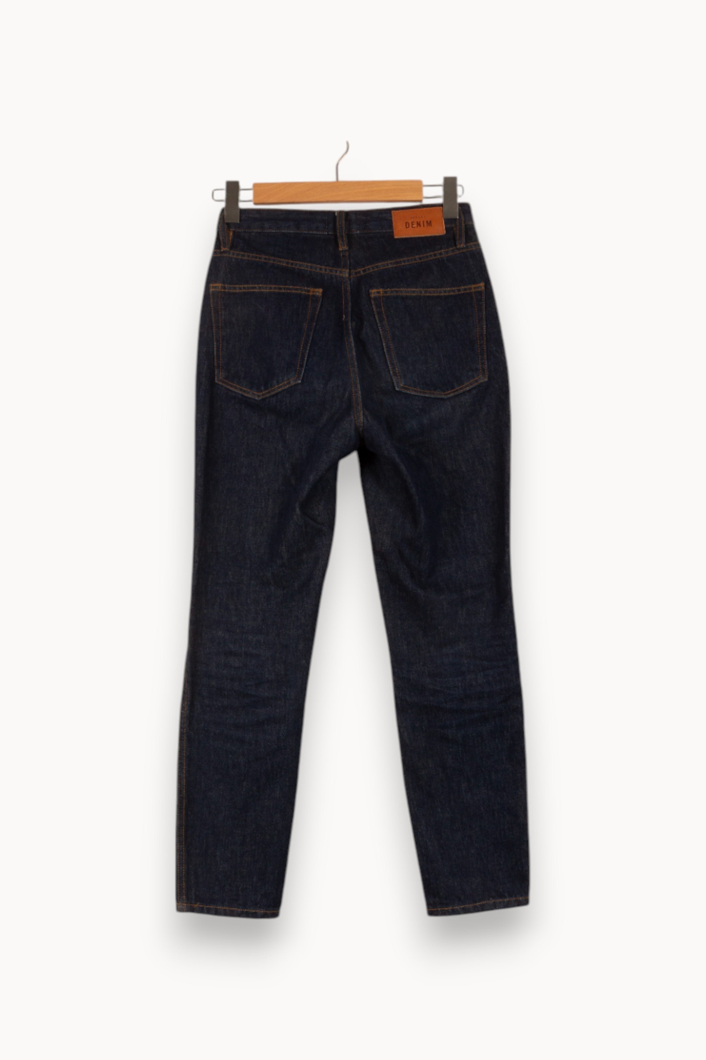 Cropped slim jeans with studs SEZANE - Seconde main Blue