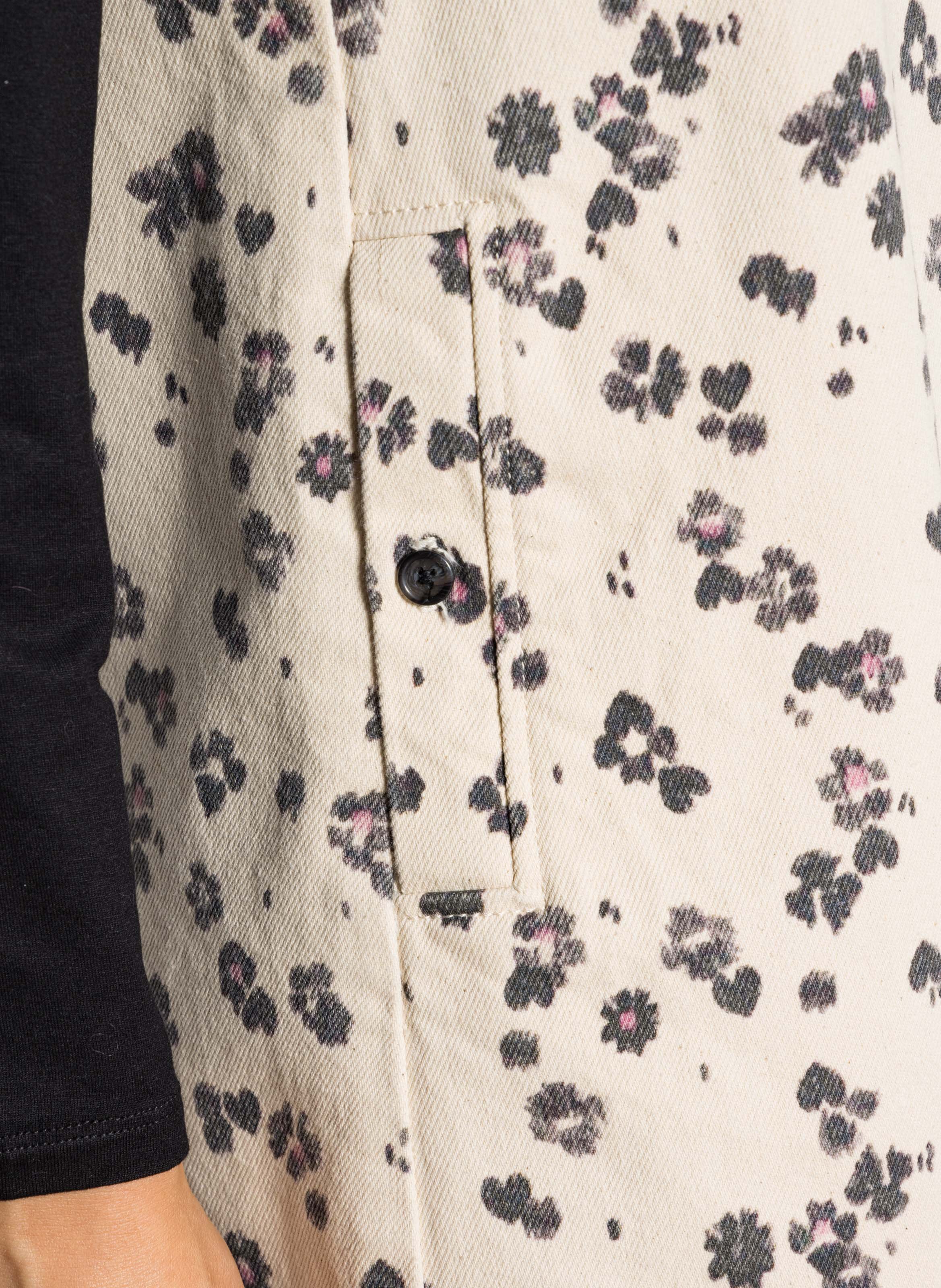 Gerende jurk van katoen DES PETITS HAUTS Wit