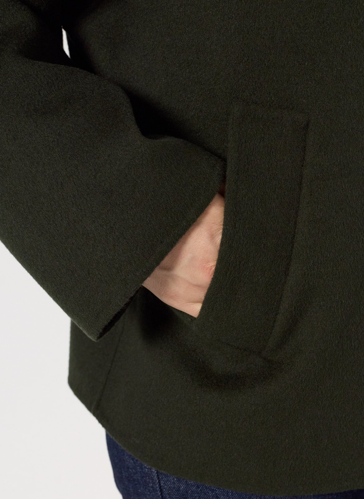 Wool hooded sweatshirt GERARD DAREL Khaki