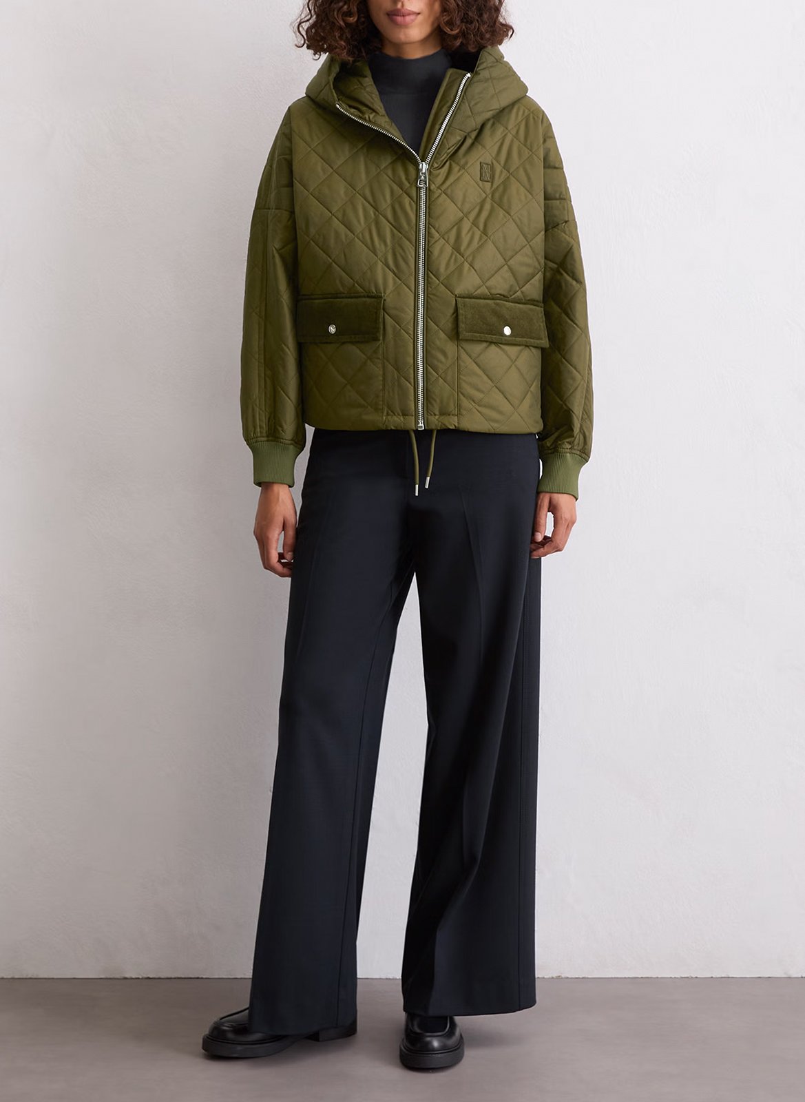 Veste matelassée unie à capuche MARC O&#039;POLO Vert