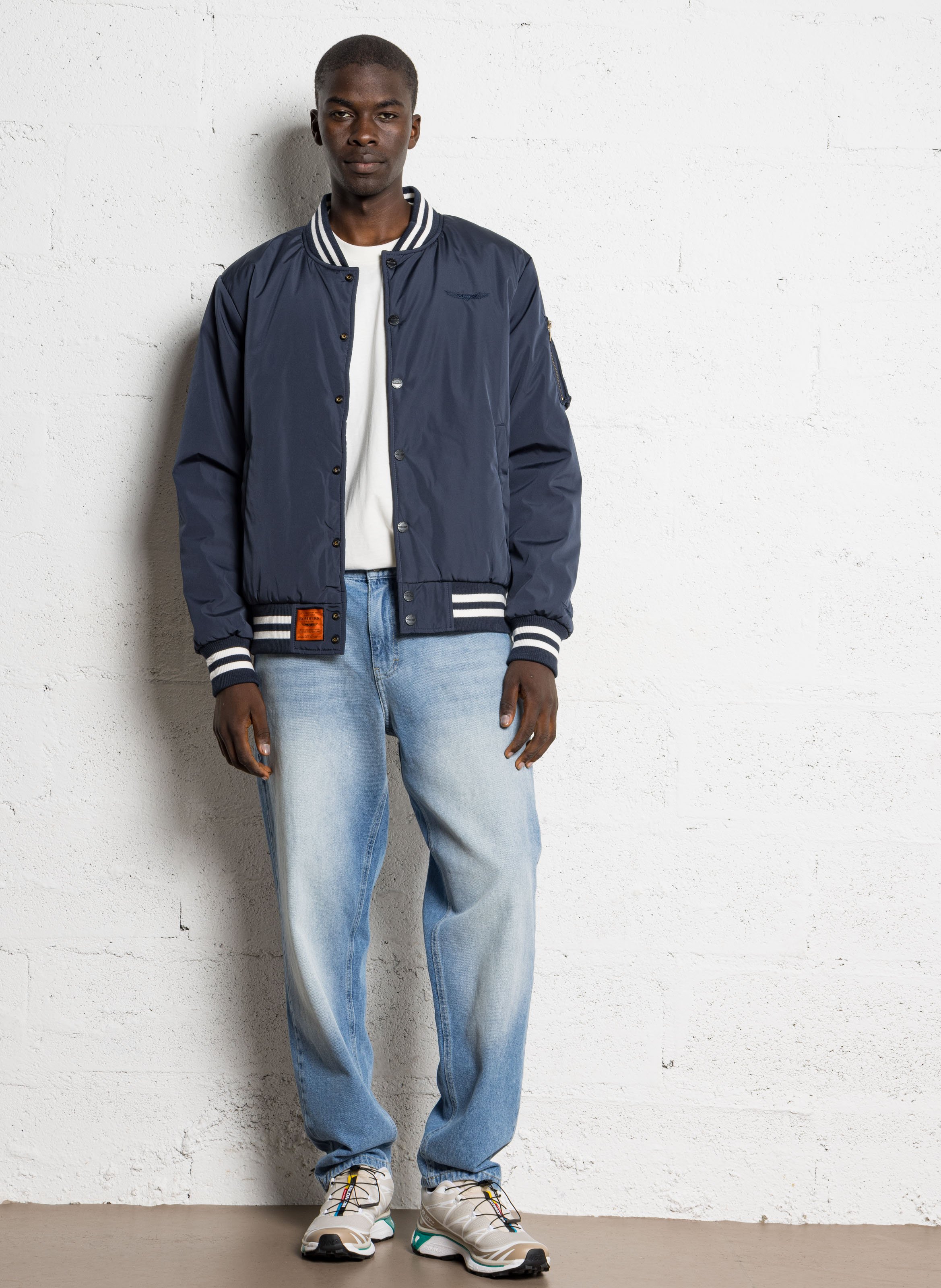 Bombers col rond BOMBERS ORIGINAL Bleu