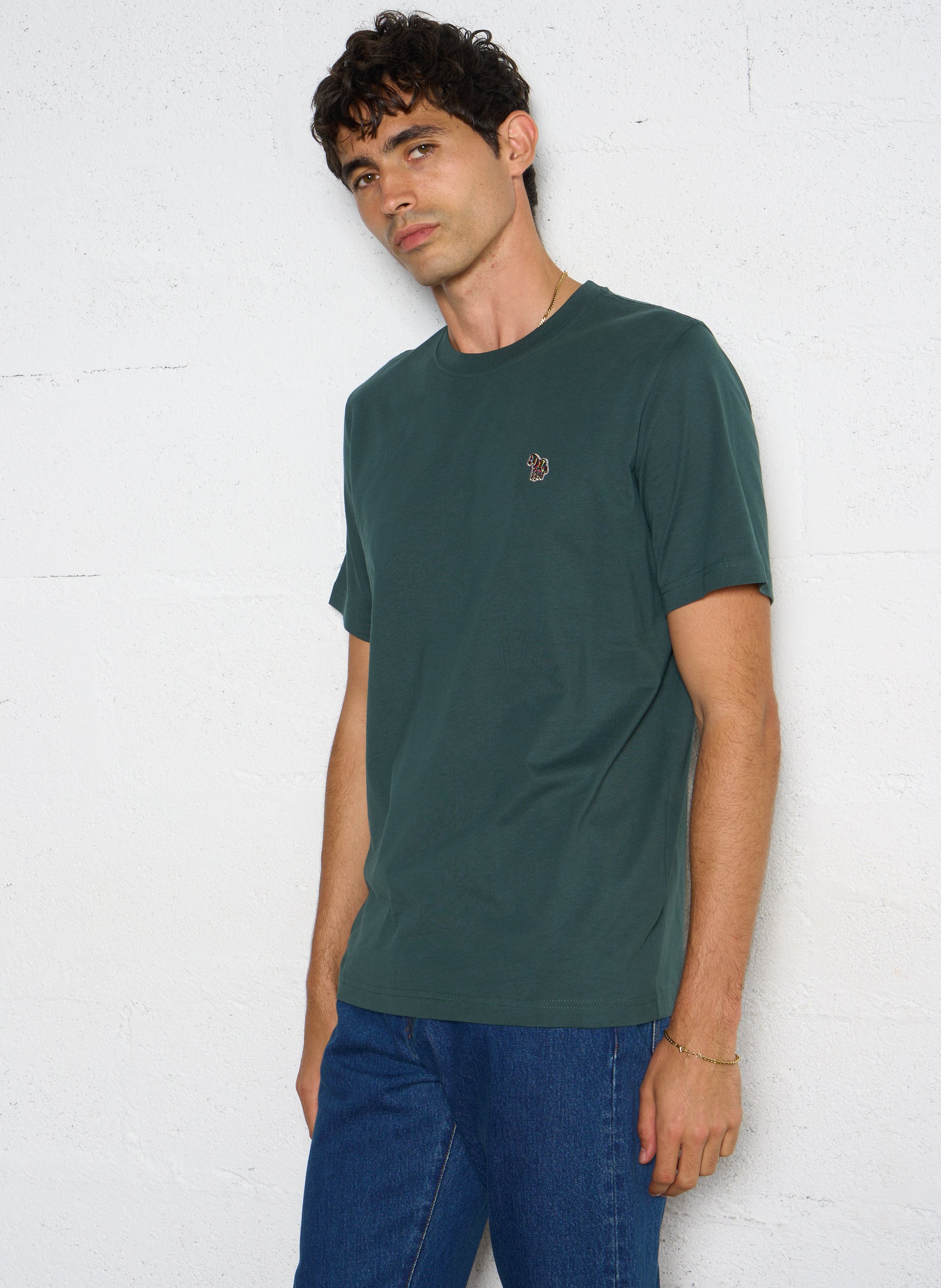 Round-neck organic cotton T-shirt PAUL SMITH Green