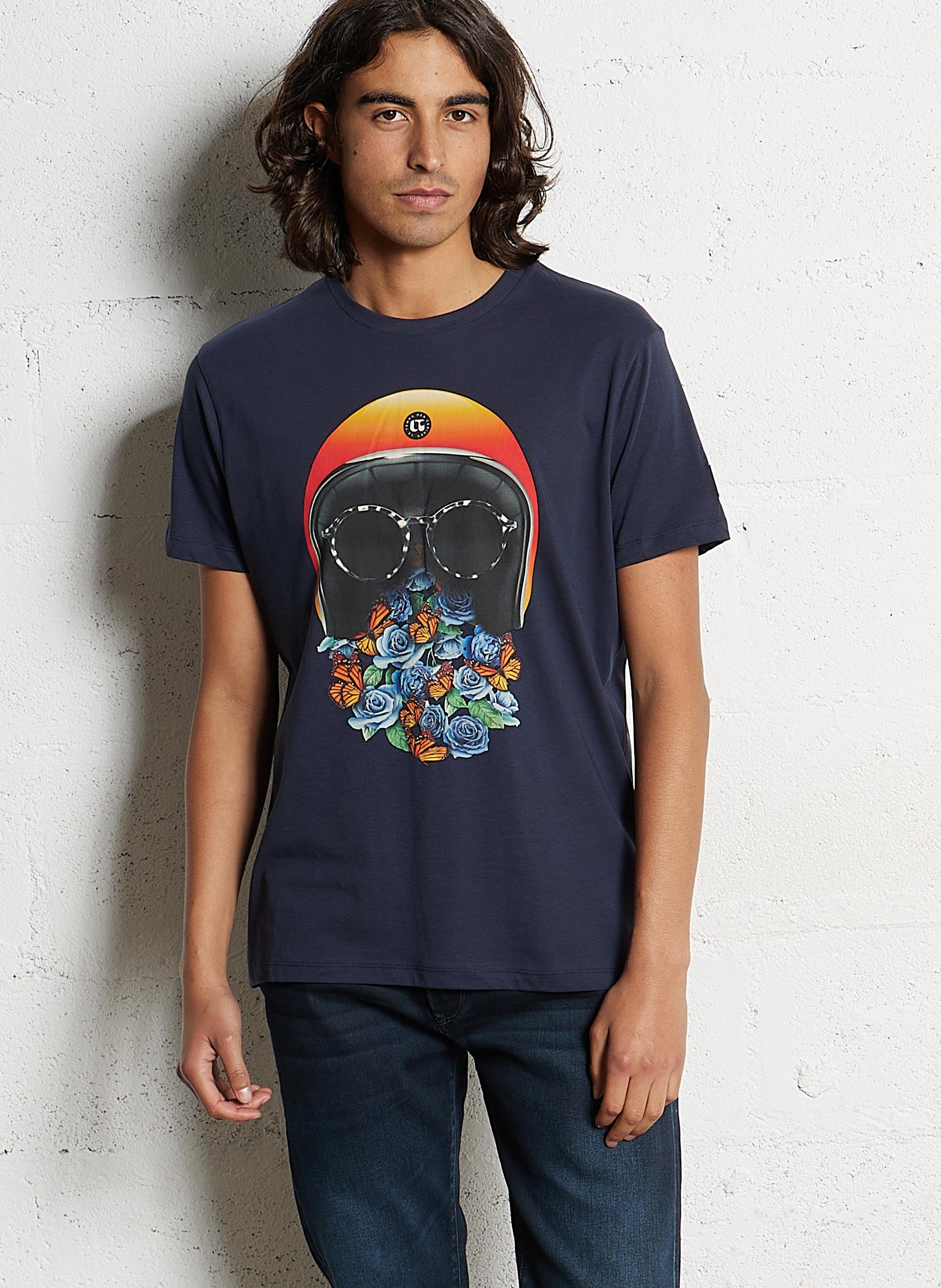 Cotton-blend straight jeans LE TEMPS DES CERISES Blue