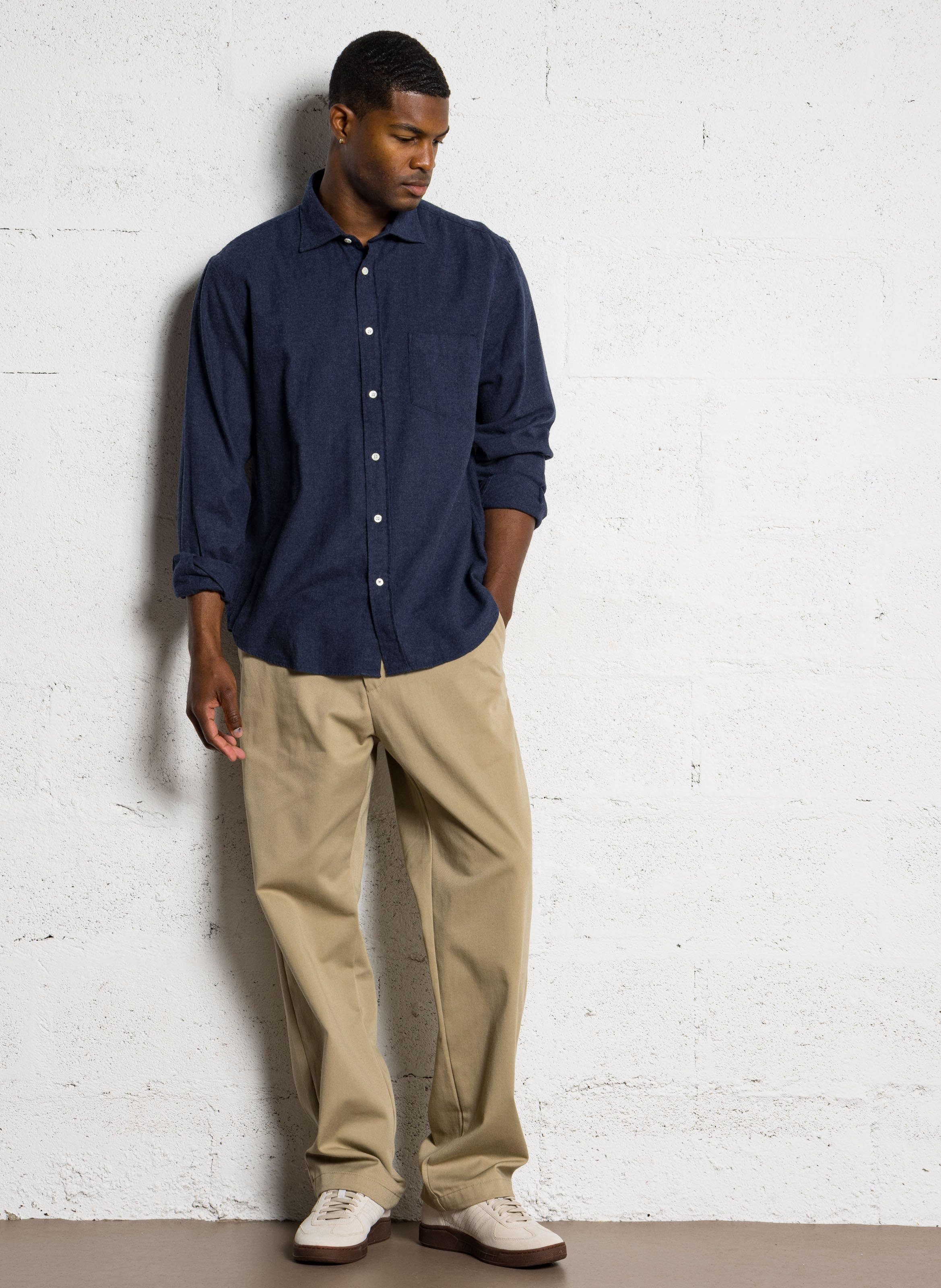 Blouse met klassieke kraag HARTFORD Blauw