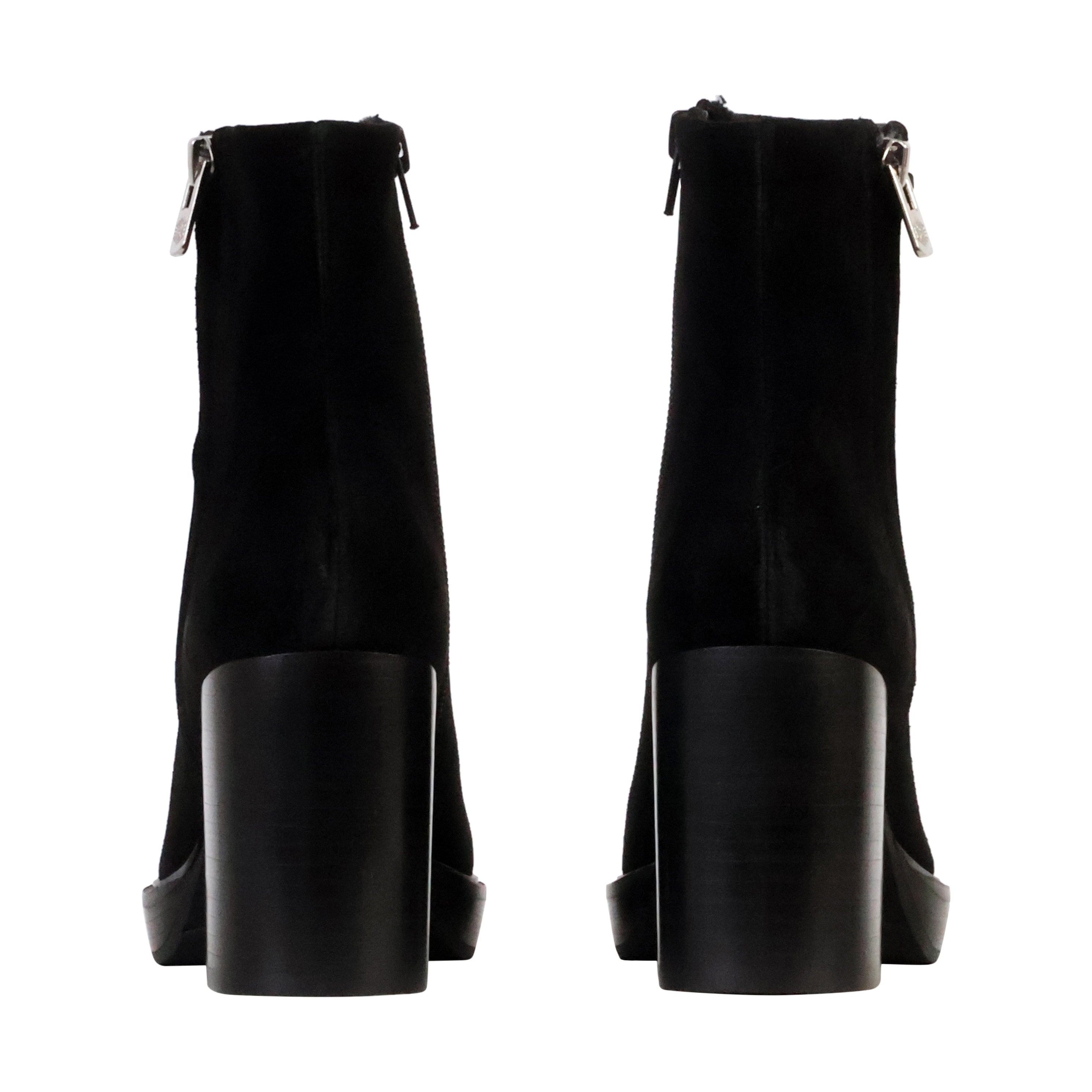 Leather ankle boots solaia Black