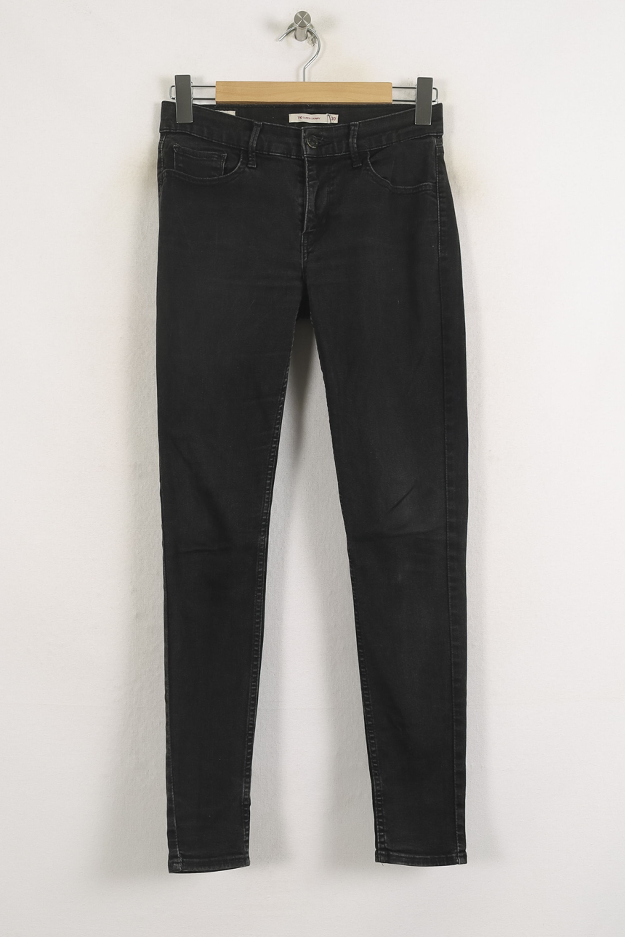 Cropped slim jeans with studs LEVI'S - Seconde main Black