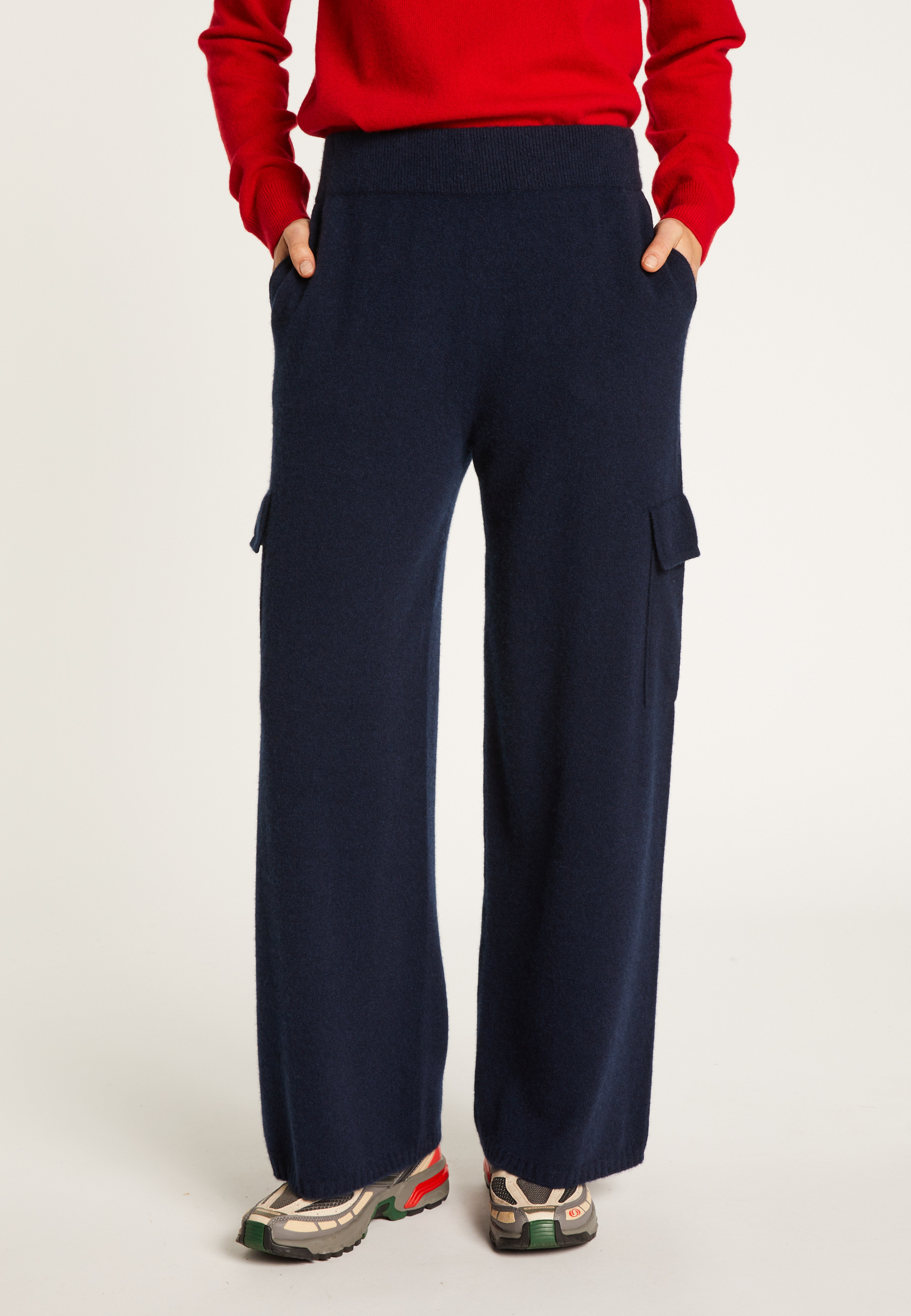 Cashmere pants MAISON MONTAGUT Blue
