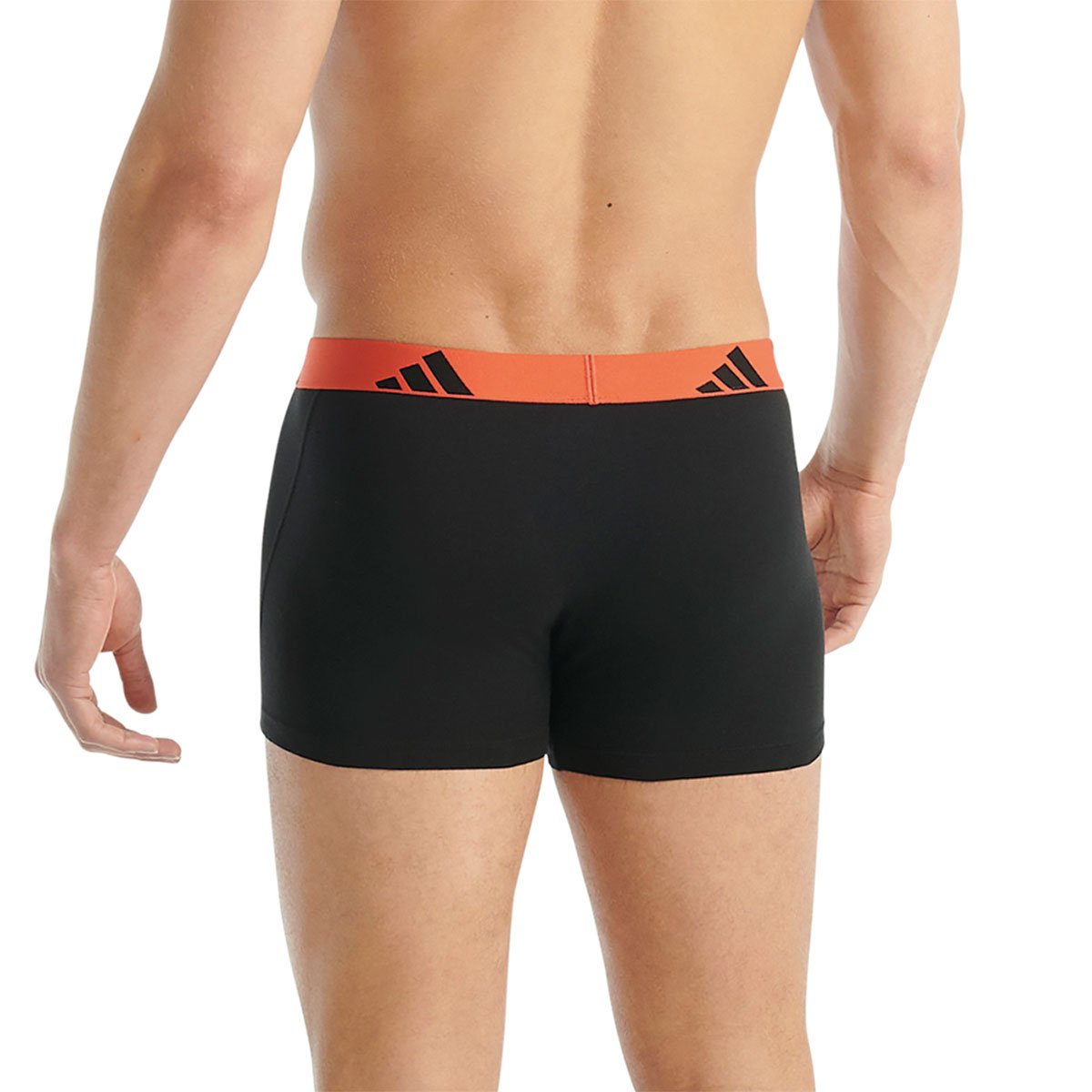 Active flex cotton boxer shorts, pack of 2 ADIDAS UNDERWEAR Black