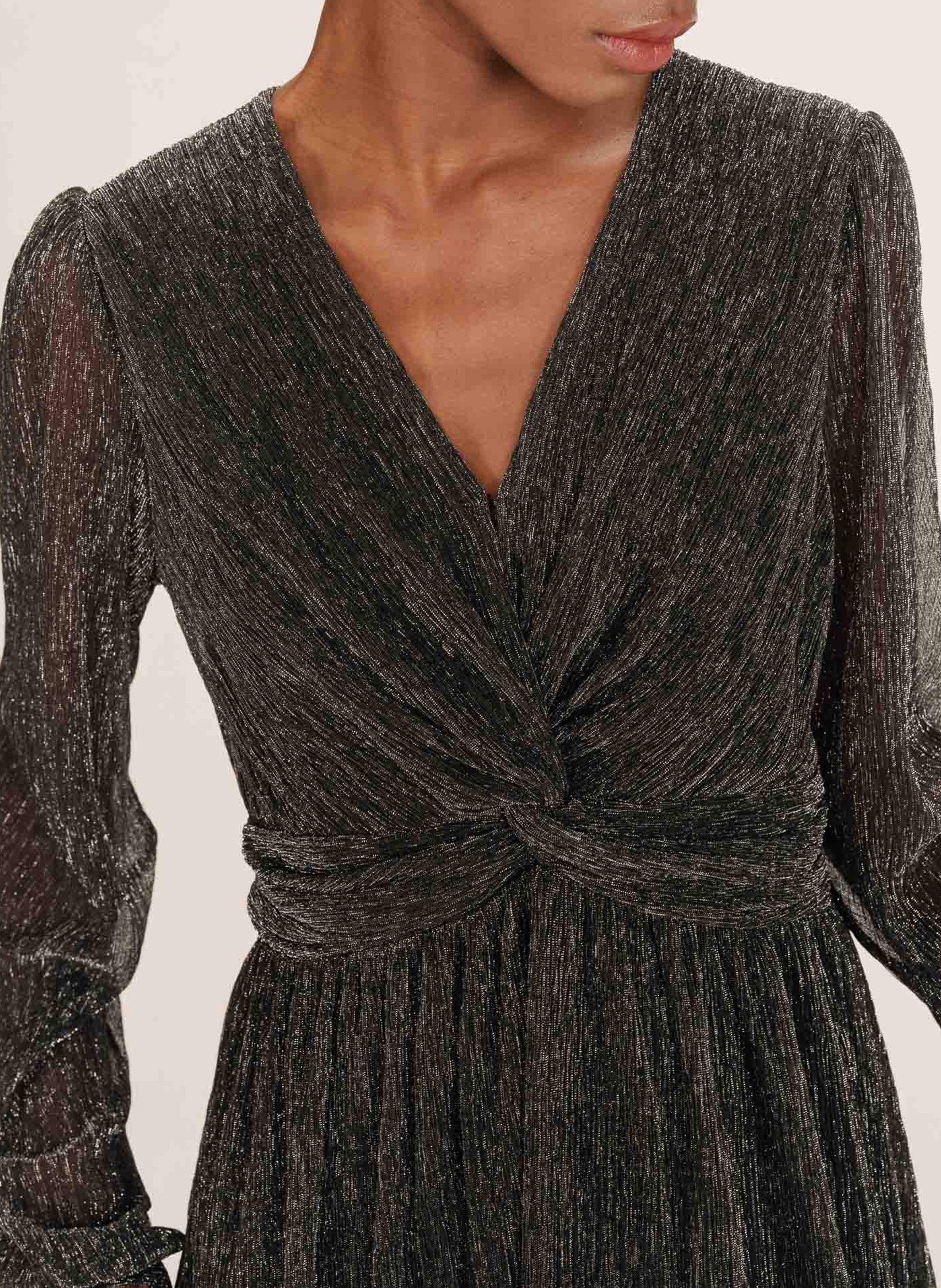 Korte jurk met V-hals GRACE ET MILA Grey