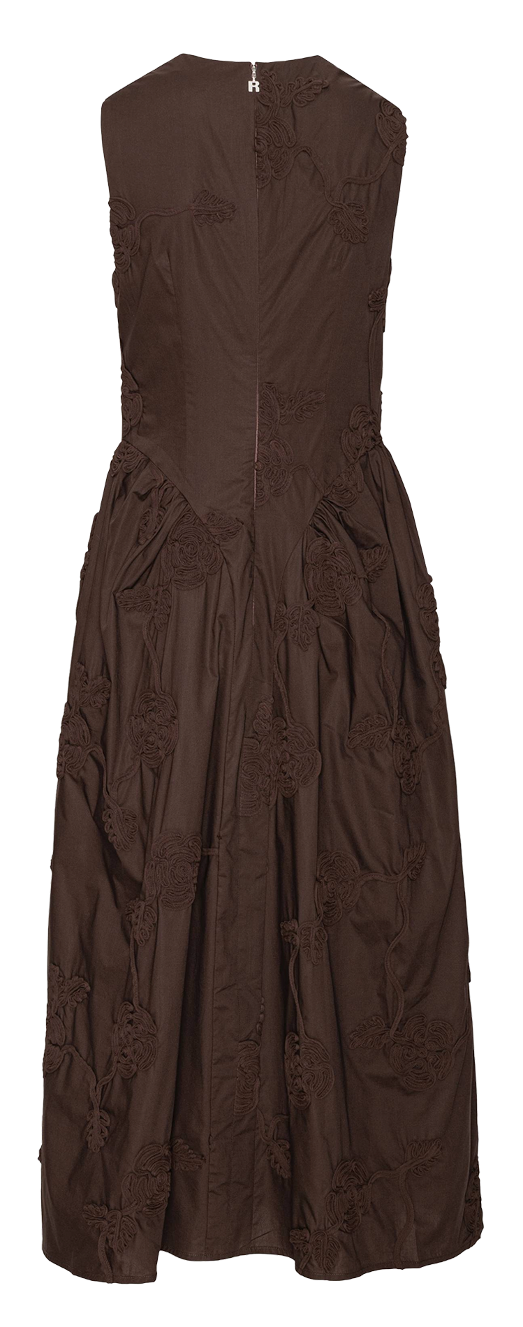 Floral patterned midi dress ROTATE Brown