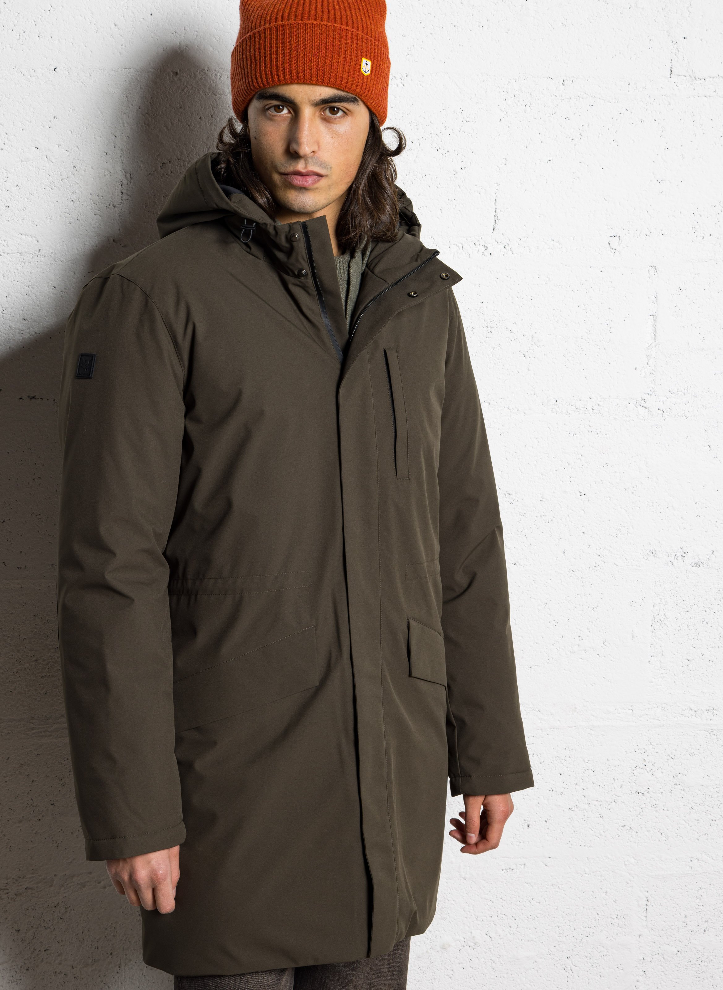 Parka oversize col montant CHEVIGNON Kaki