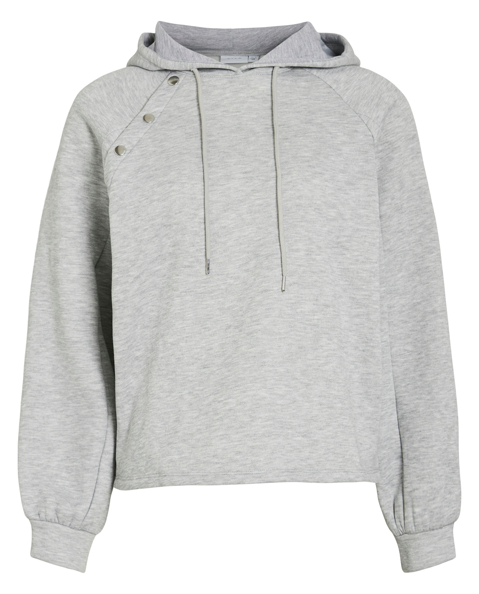 Oversized plain hooded sweatshirt VILA Grey