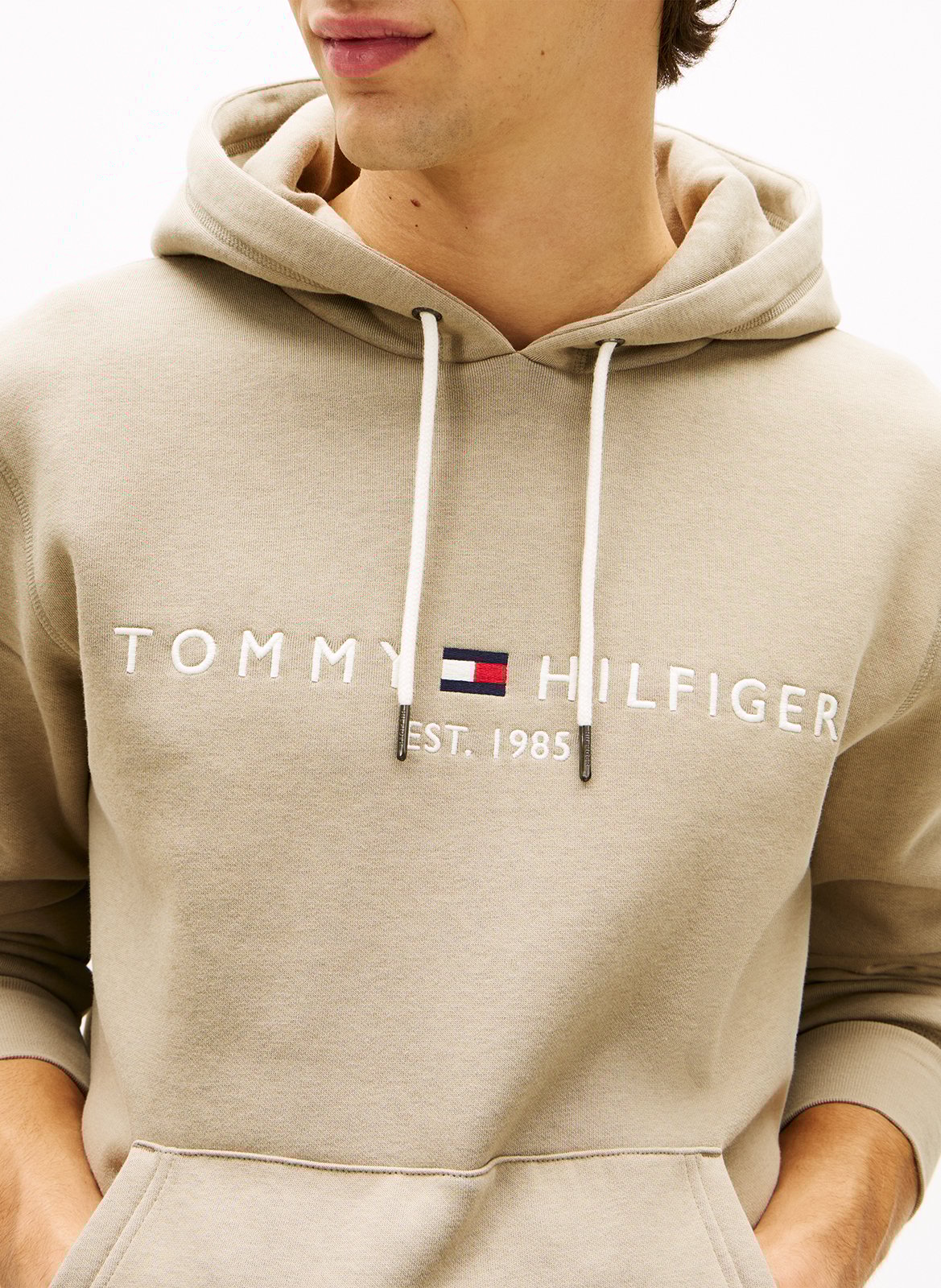 Sweat à capuche regular-fit en coton mélangé Vert