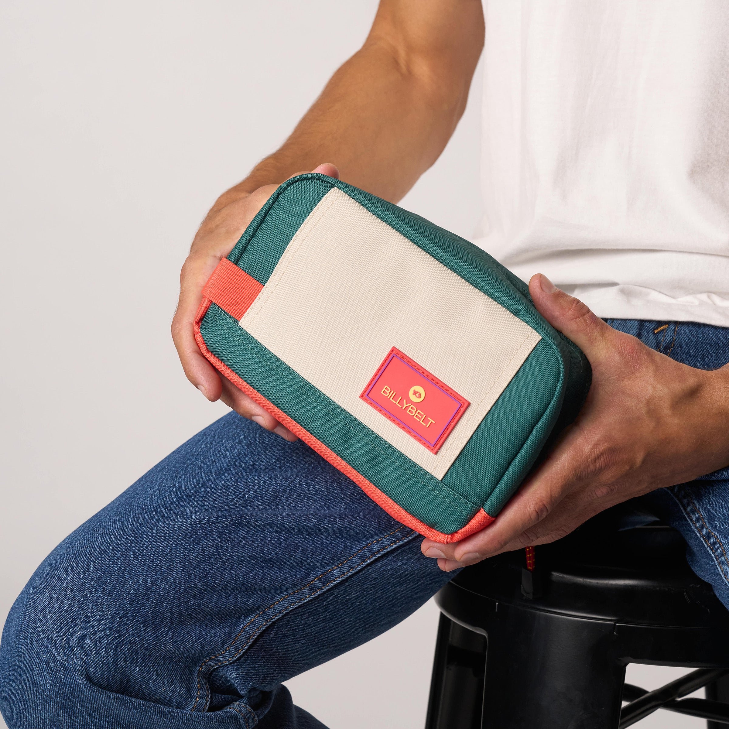 Trousse de toilette en polyester recyclé BILLYBELT Vert