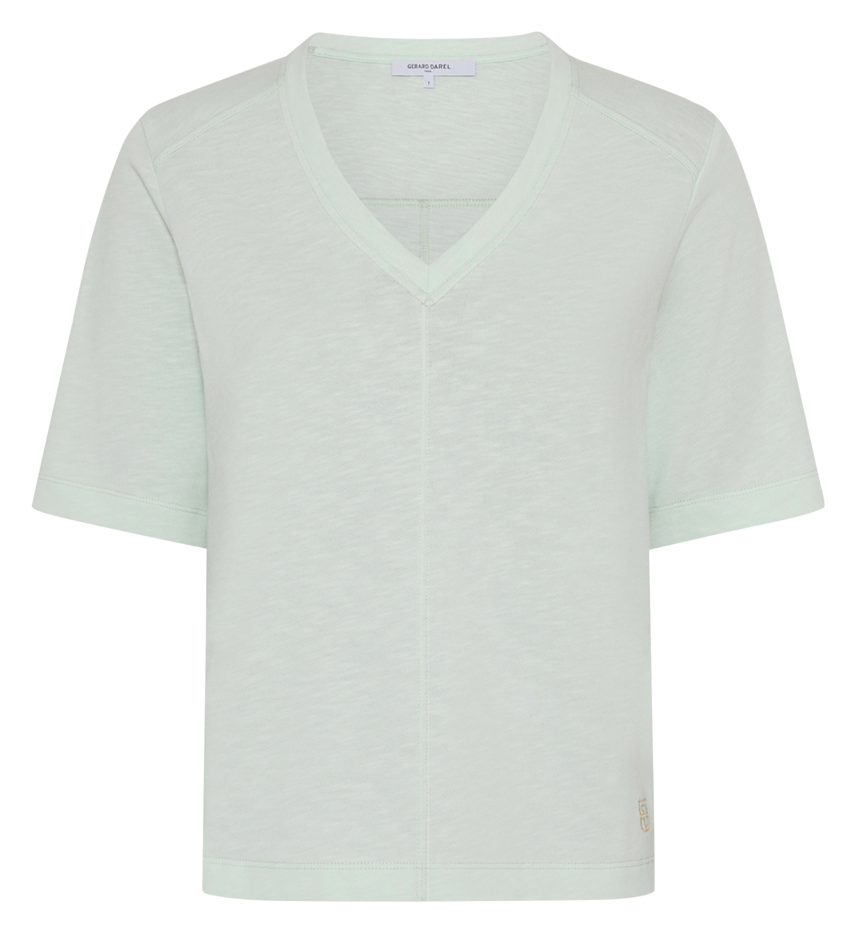 Tee-shirt droit col V en coton GERARD DAREL