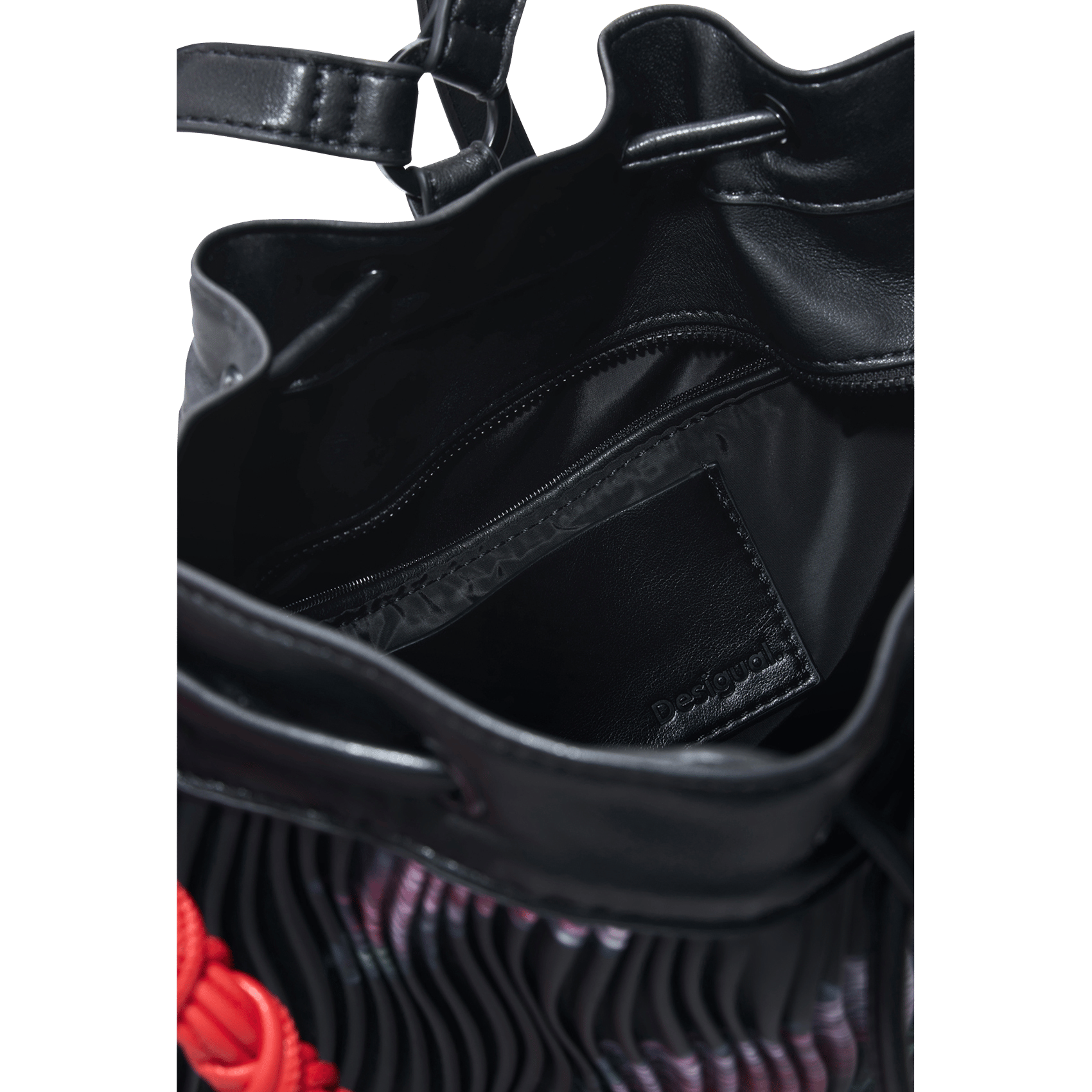 Backpack in textured printed fabric DESIGUAL Black