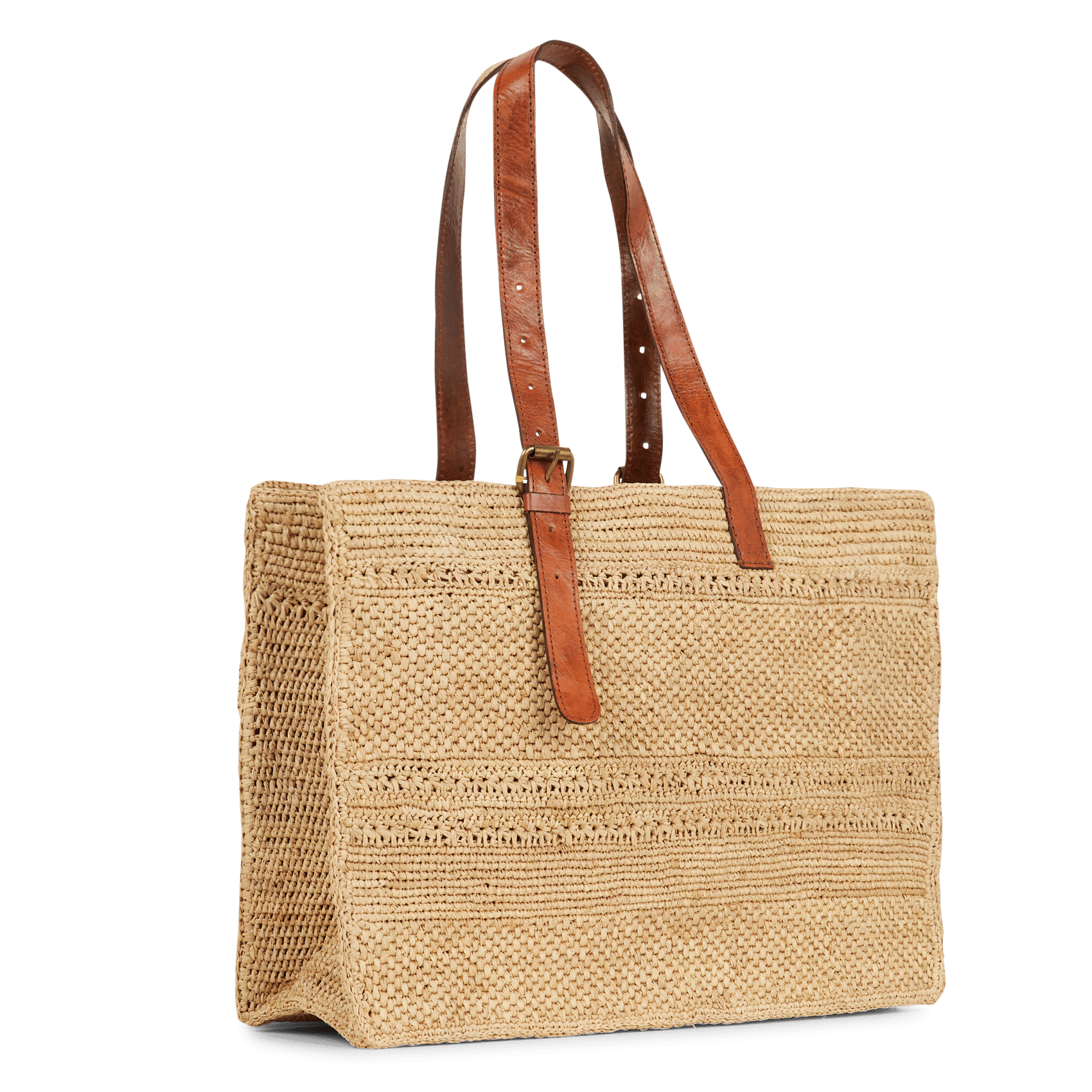 Shopper van raffia IBELIV Beige