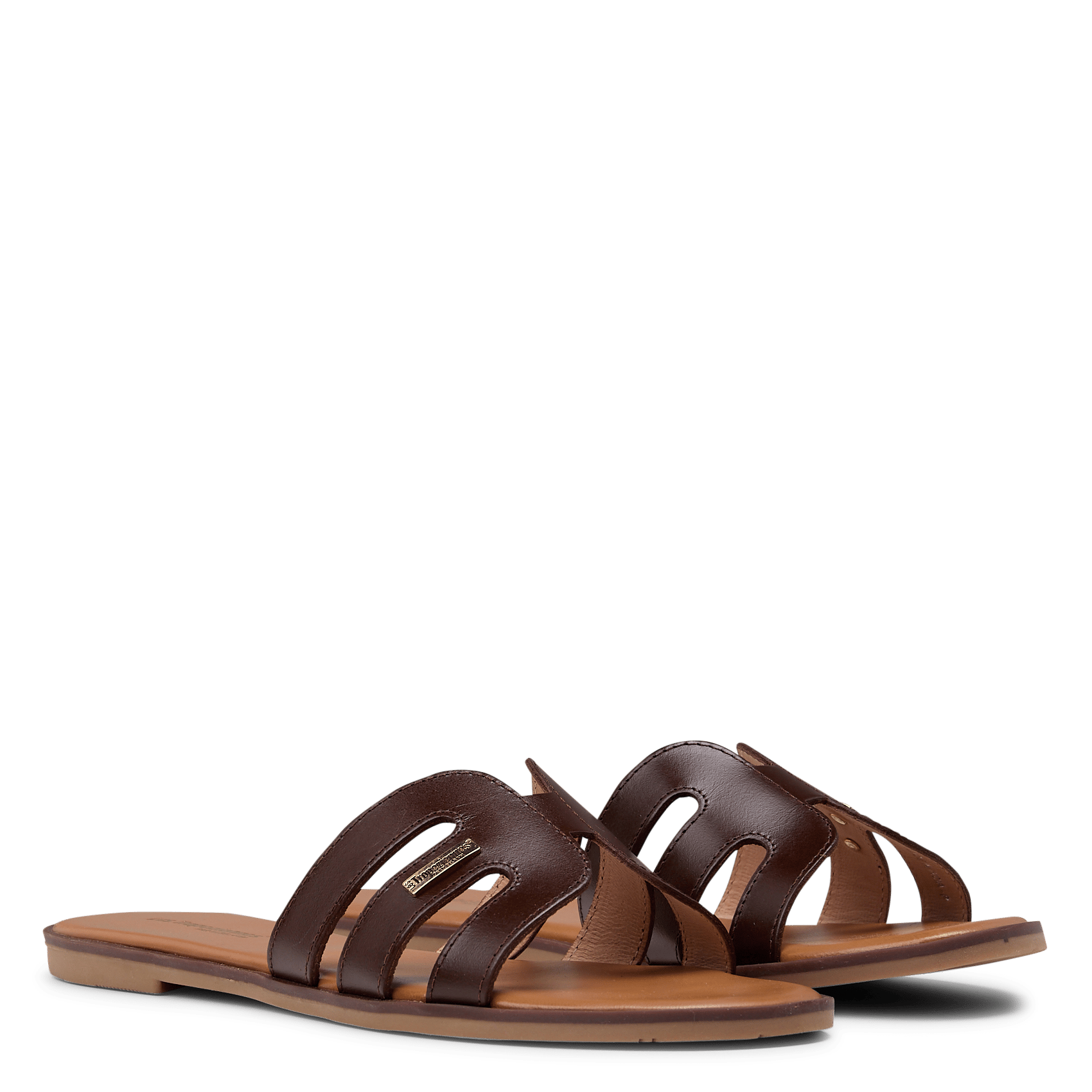 Platte leren muiltjes LES TROPEZIENNES PAR M.BELARBI Bruin