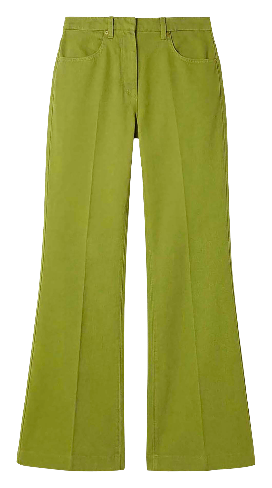 Jean bootcut taille haute uni TARA JARMON Vert