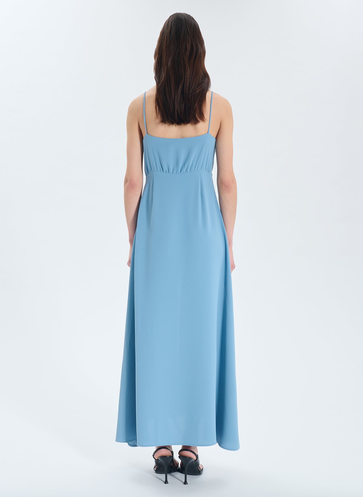 Kurzkleid mit V-Ausschnitt ZAPA Blau